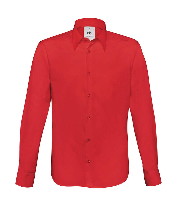 Camisa Stretch London de manga larga