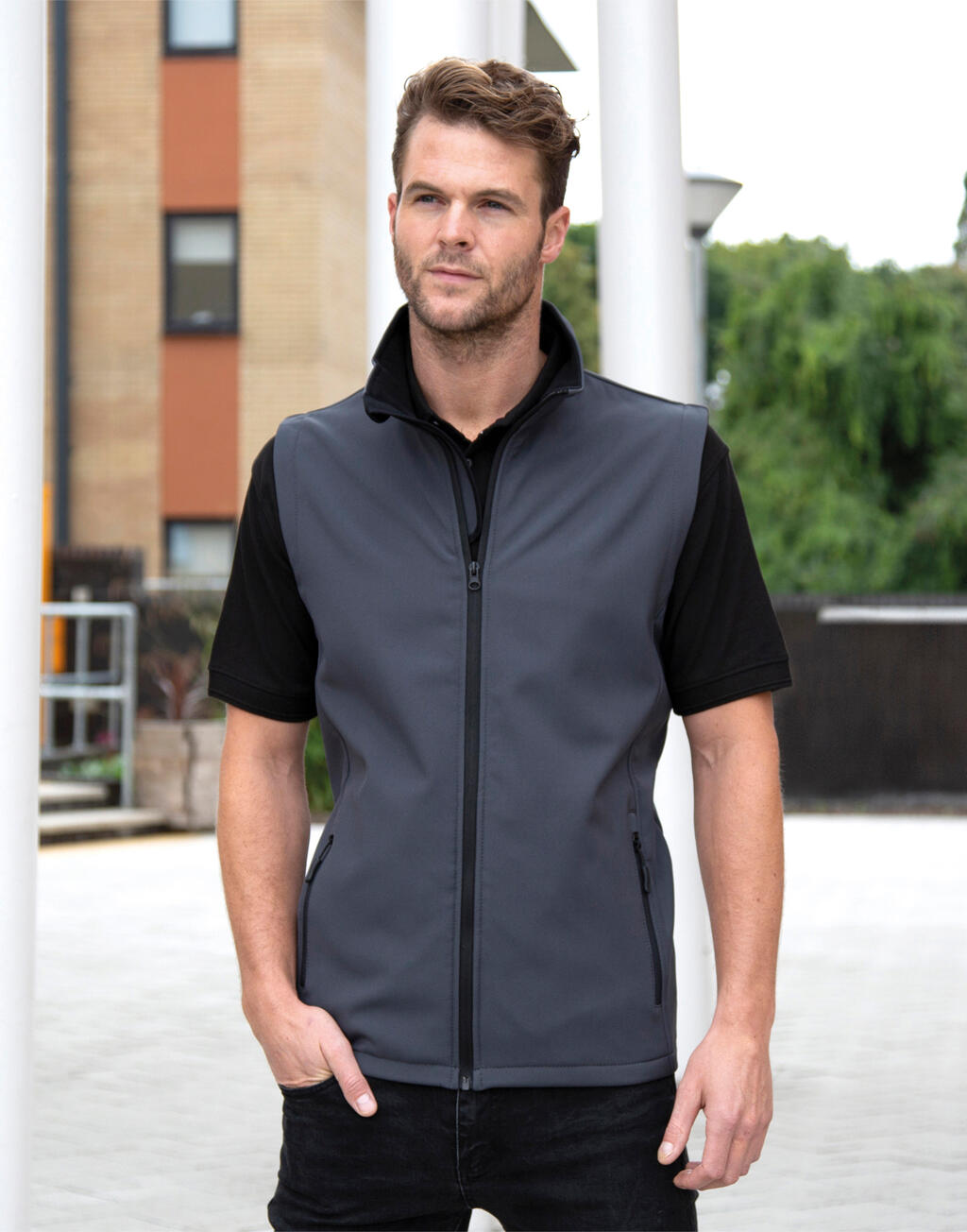 Men's Printable Softshell Bodywarmer imagen 6