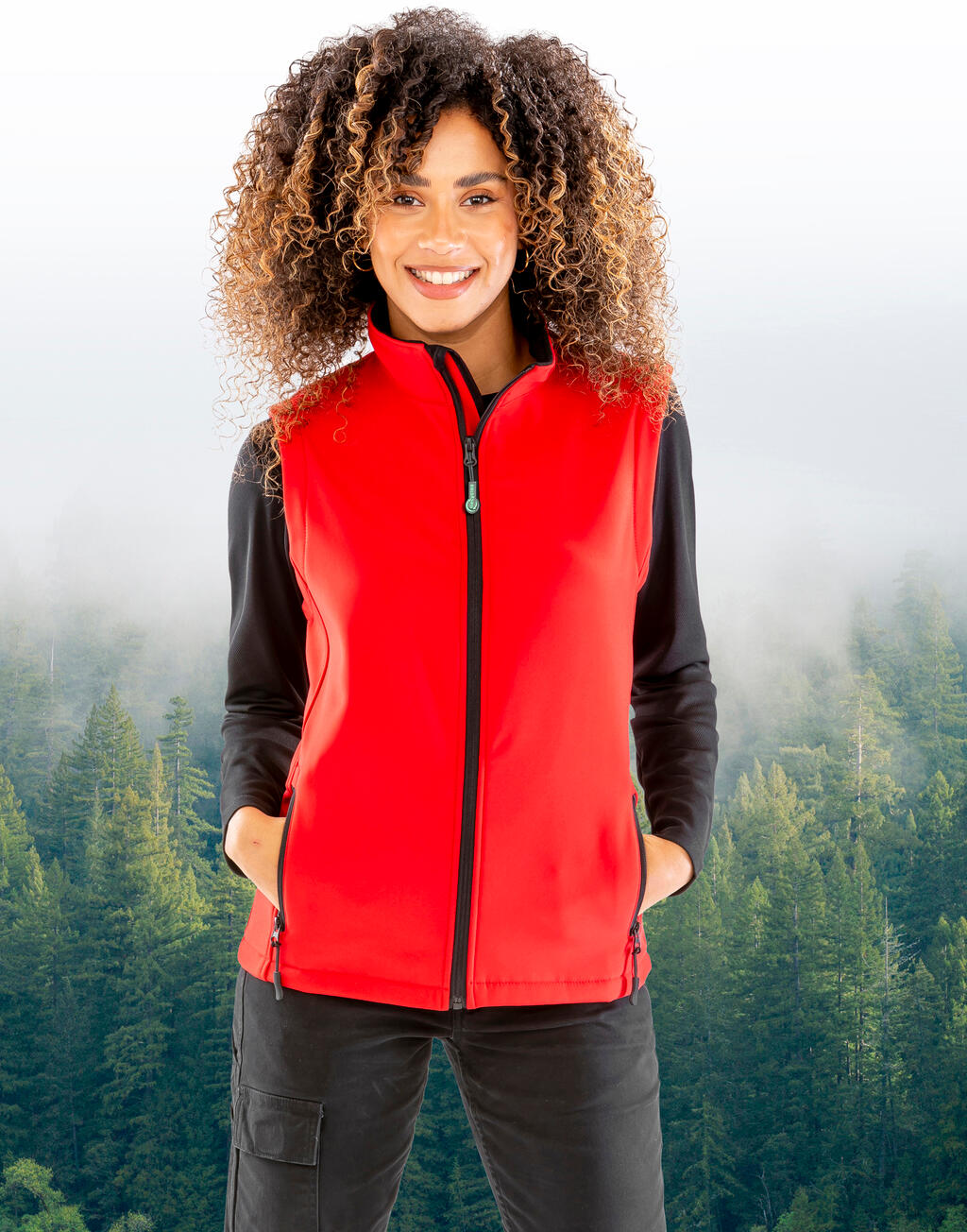 Women's Printable Softshell Bodywarmer imagen 4