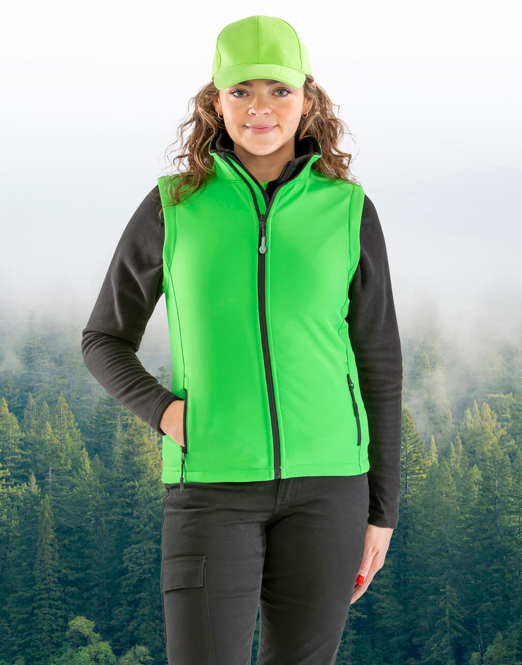 Women's Printable Softshell Bodywarmer imagen 8
