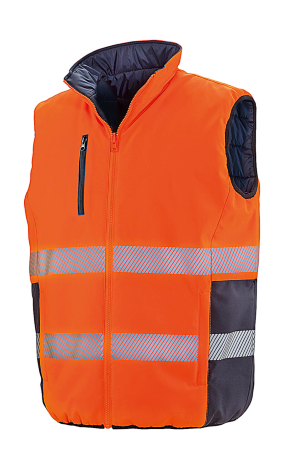 Reversible Soft Padded Safety Gilet imagen 9