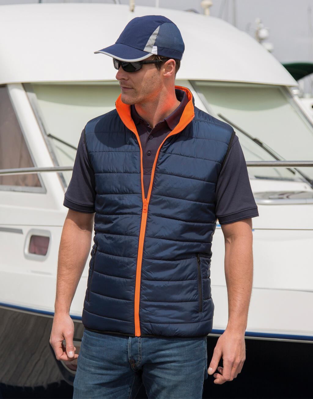 Reversible Soft Padded Safety Gilet imagen 2