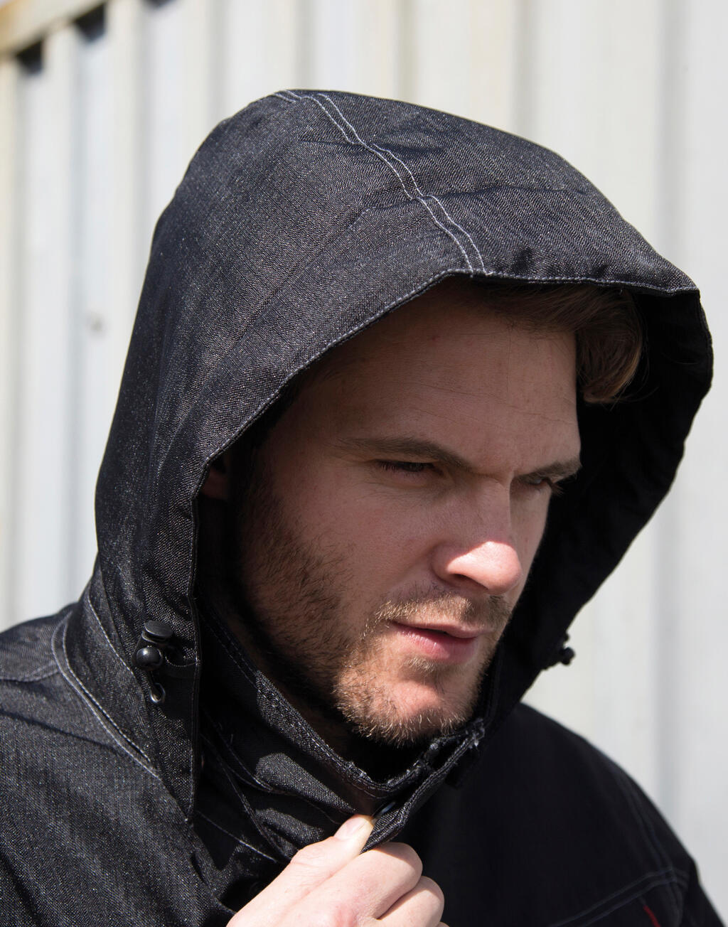 Denim Texture Rugged Jacket imagen 2