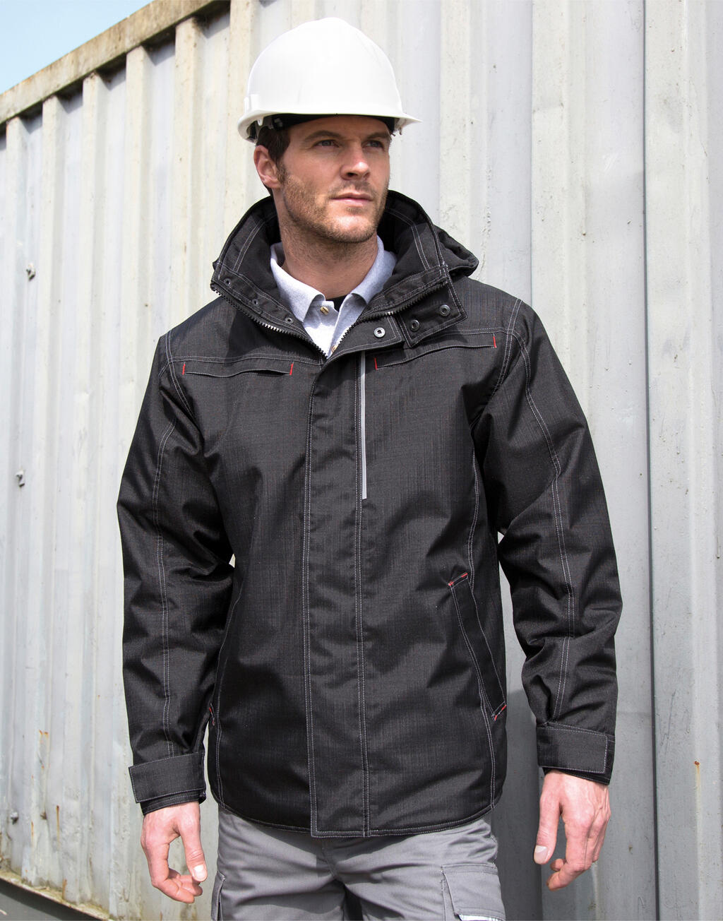Denim Texture Rugged Jacket imagen 1