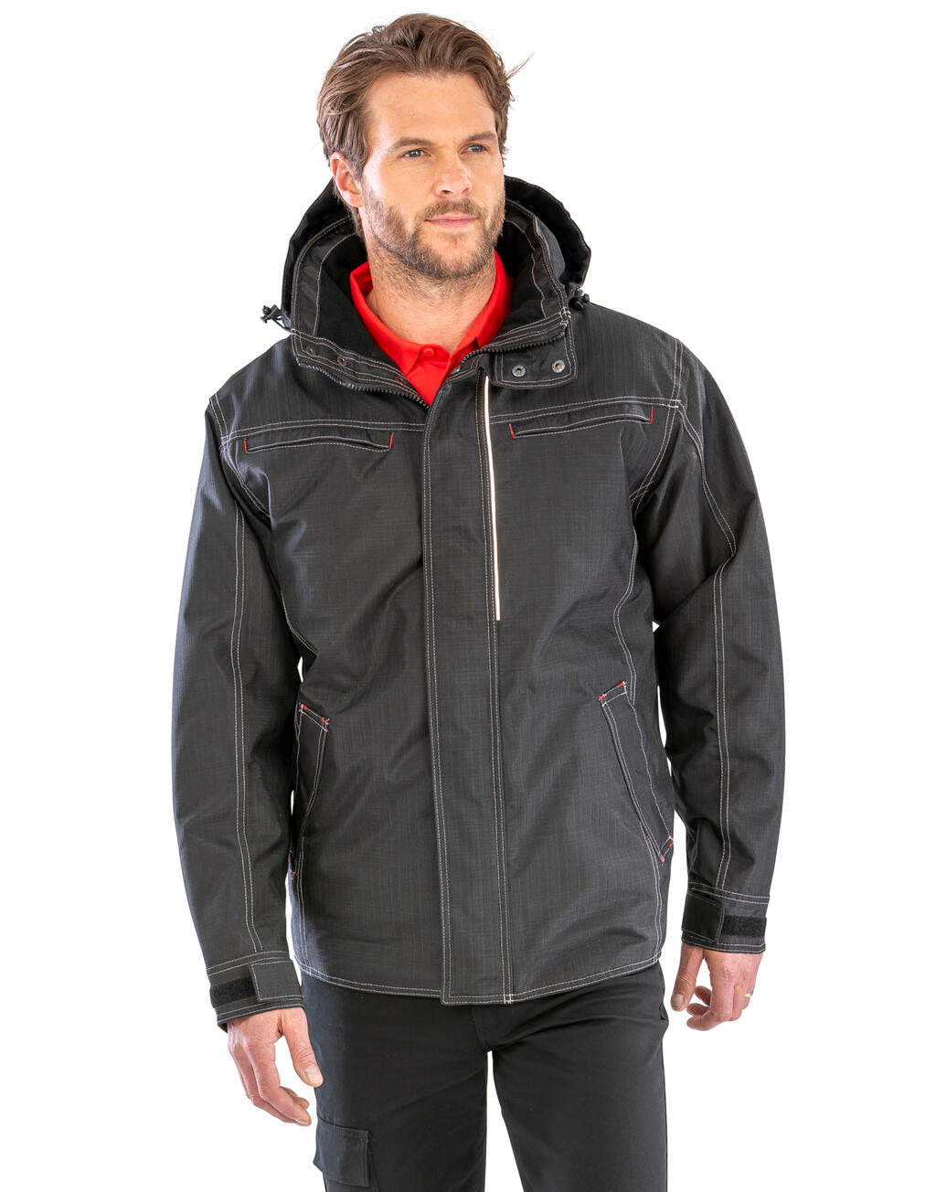 Denim Texture Rugged Jacket imagen 7