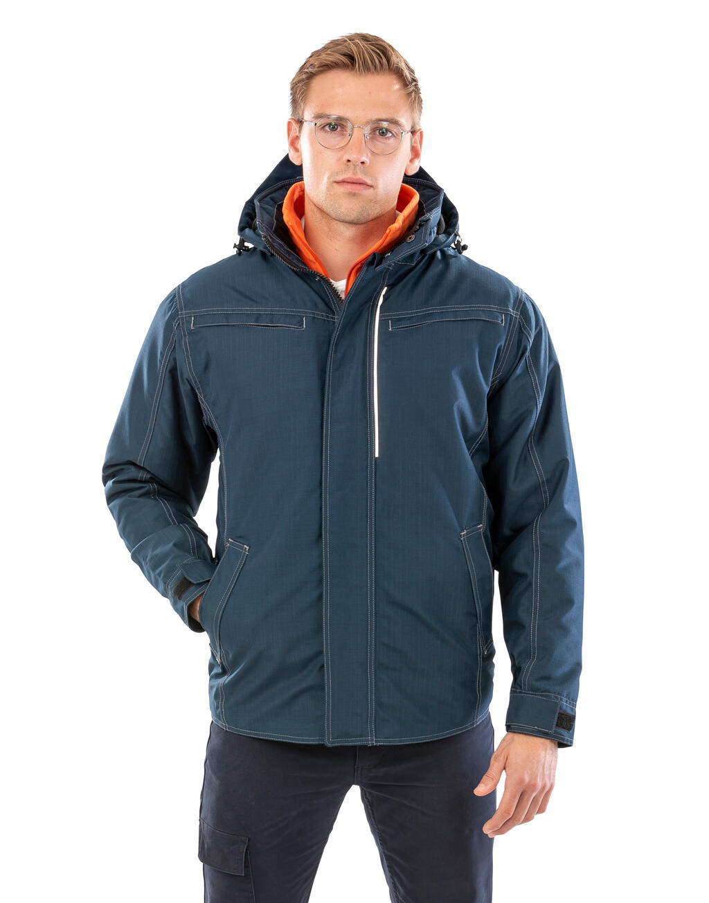 Denim Texture Rugged Jacket imagen 8