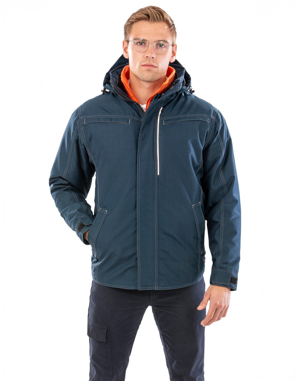 Denim Texture Rugged Jacket imagen 6