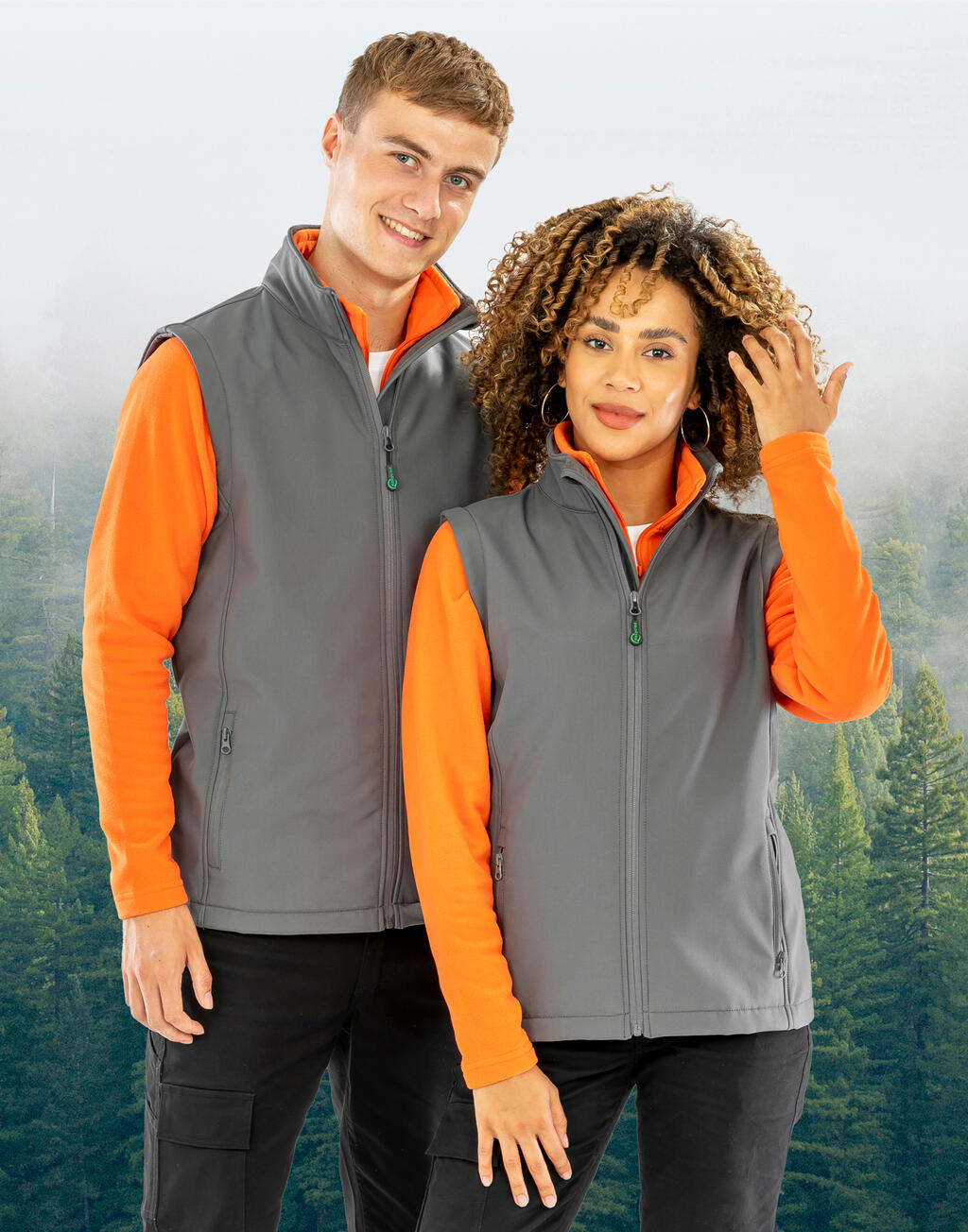Men's Recycled 2-Layer Printable Softshell B/W imagen 6