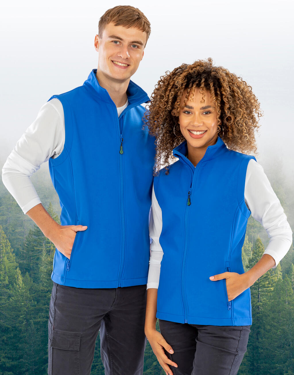 Men's Recycled 2-Layer Printable Softshell B/W imagen 2