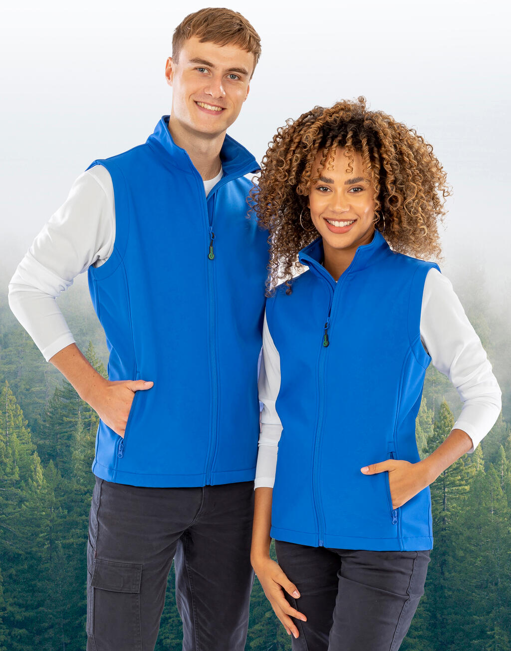 Women's Recycled 2-Layer Printable Softshell B/W imagen 2