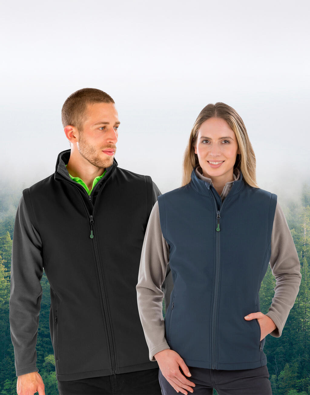 Women's Recycled 2-Layer Printable Softshell B/W imagen 6