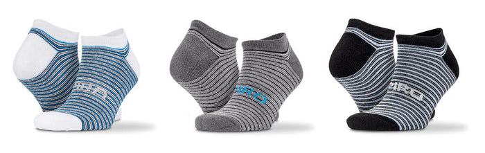 Pack de 3 calcetines Sneaker de rayas mixtas