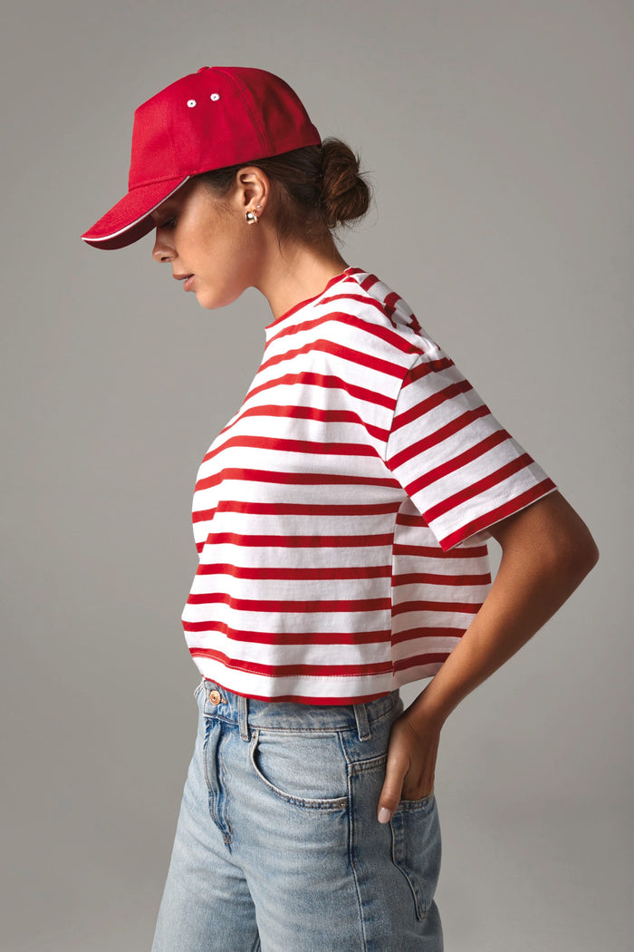 Gorra Ultimate - 5 paneles con sándwich contrastado