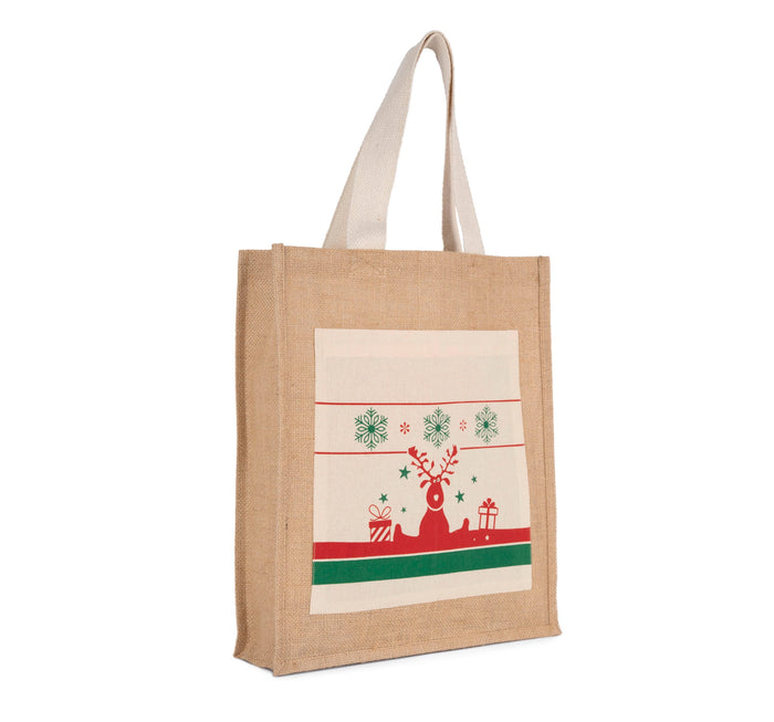 Bolsa shopper con motivos navideños