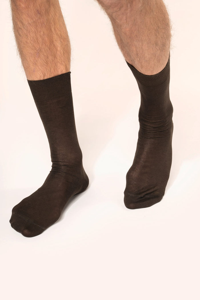 Calcetines jersey algodón hilo escocés hombre