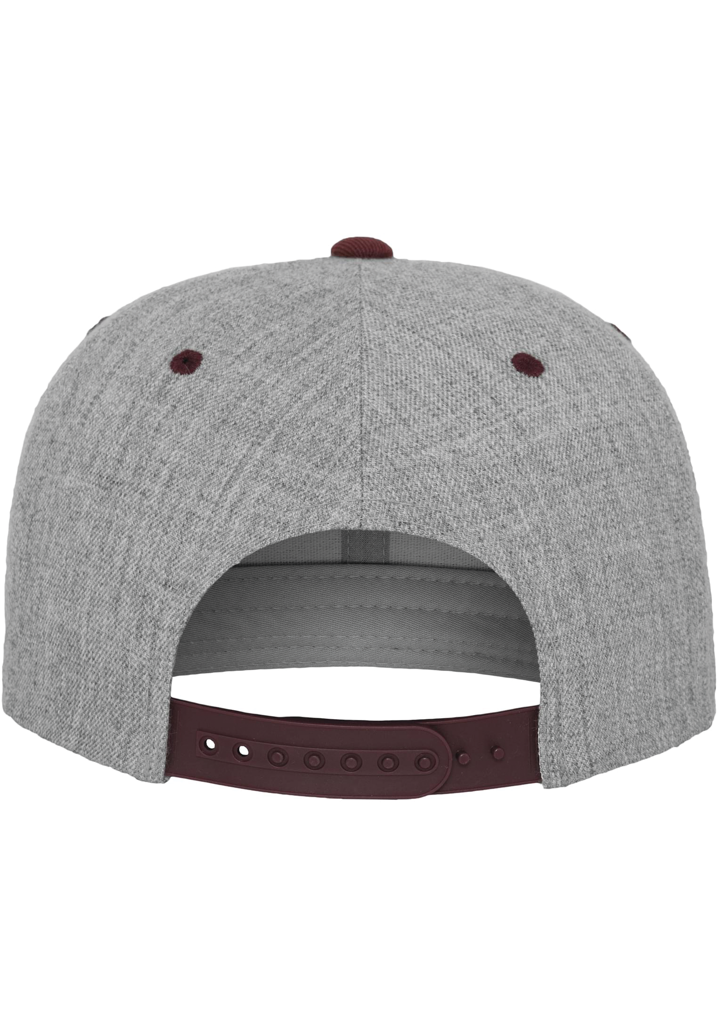 GDTXFL6089MT HEATHER GREY / MAROON BACK