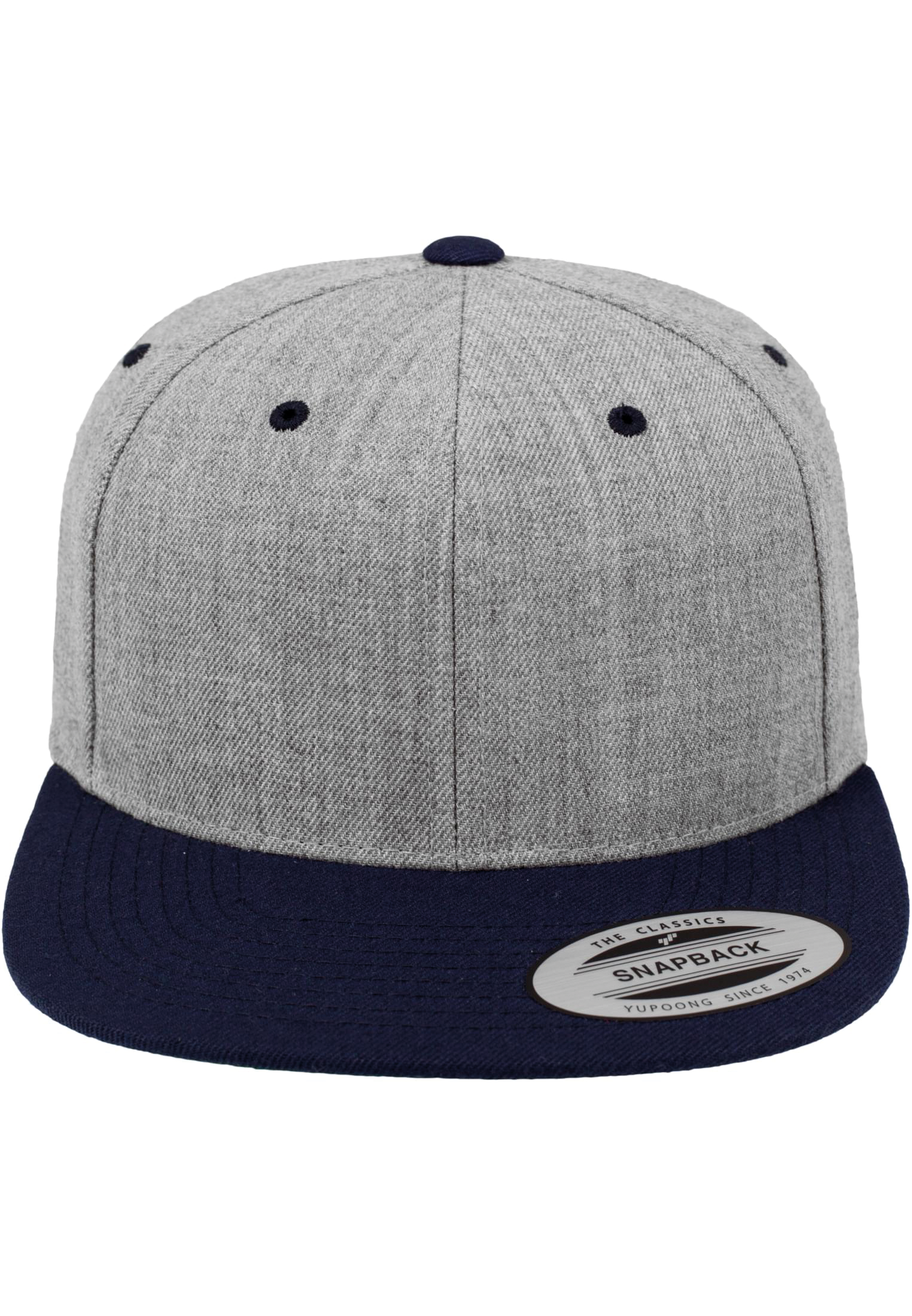 GDTXFL6089MT HEATHER / NAVY FACE CAP