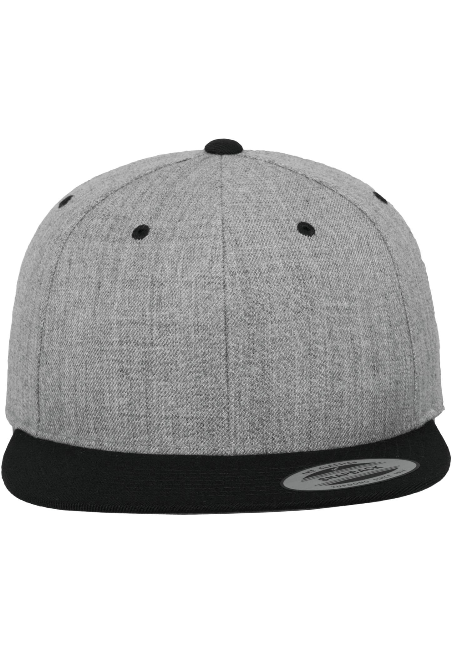 GDTXFL6089MT HEATHER GREY / BLACK FACE CAP