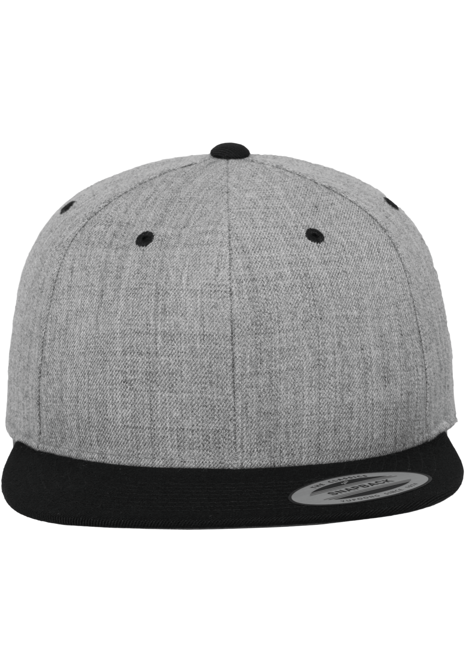 GDTXFL6089MT HEATHER GREY / BLACK FACE CAP