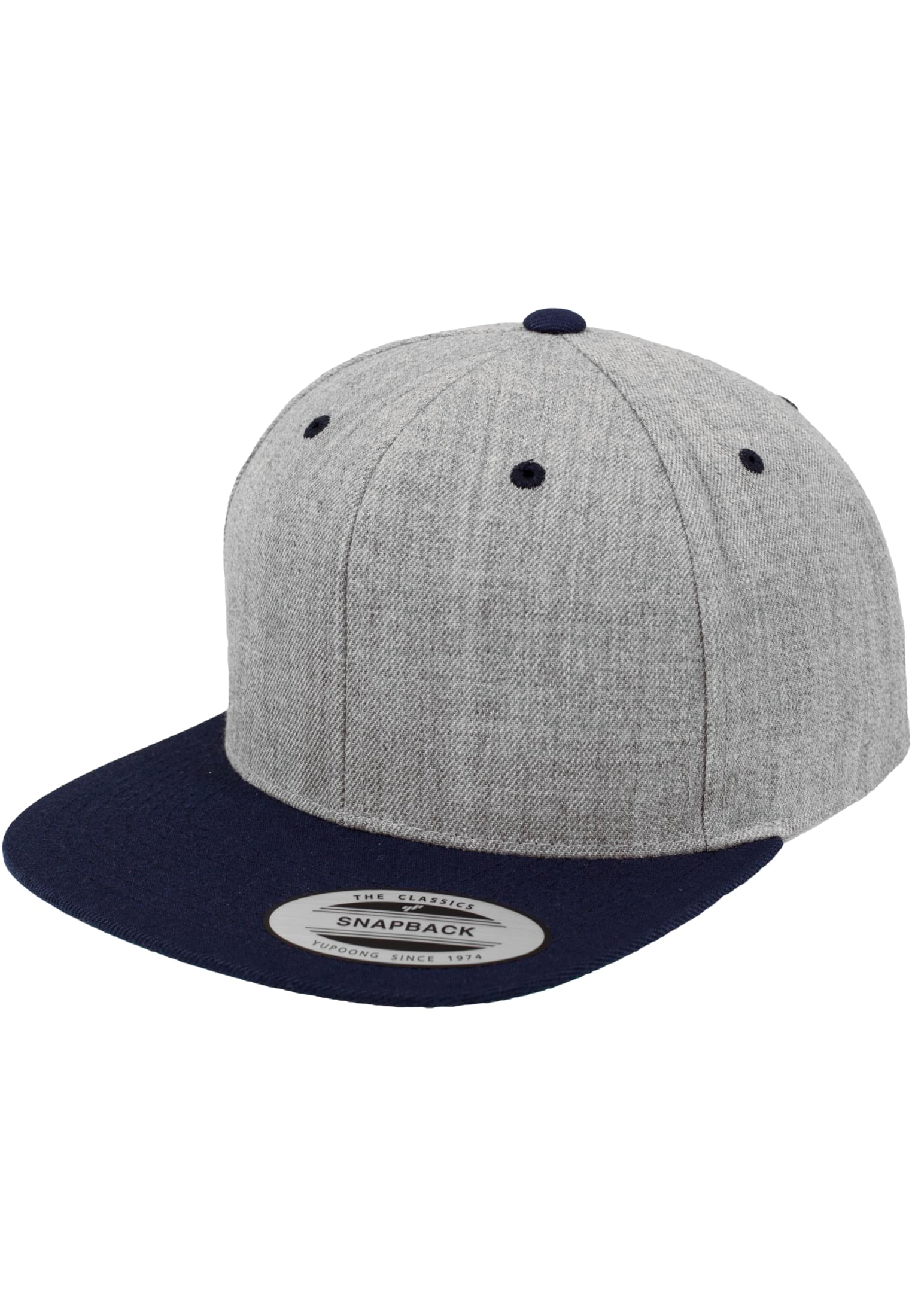 GDTXFL6089MT HEATHER / NAVY FACE SIDE