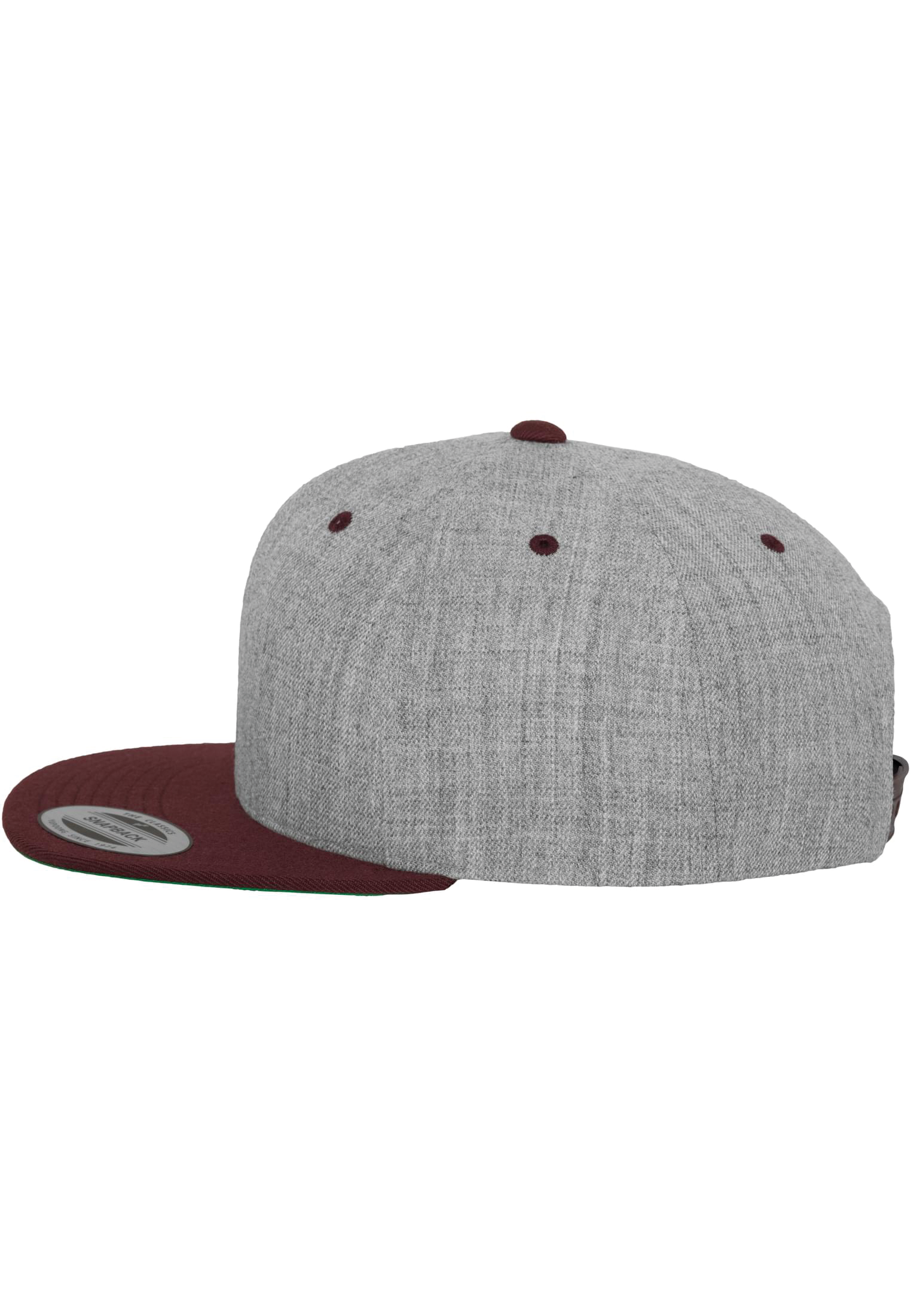 GDTXFL6089MT HEATHER GREY / MAROON SIDE