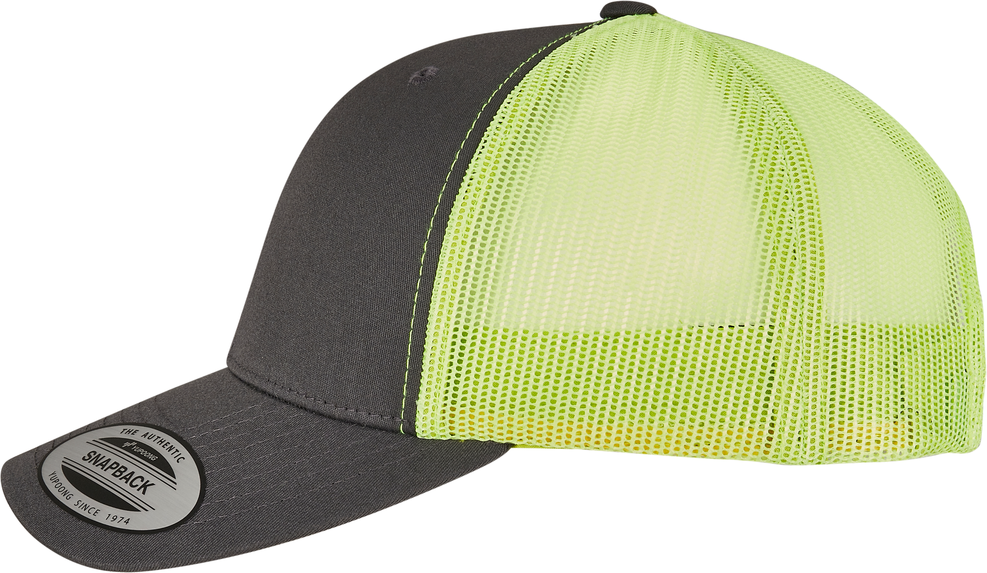 GDTXFL6606T Charcoal / Neon Green SIDE