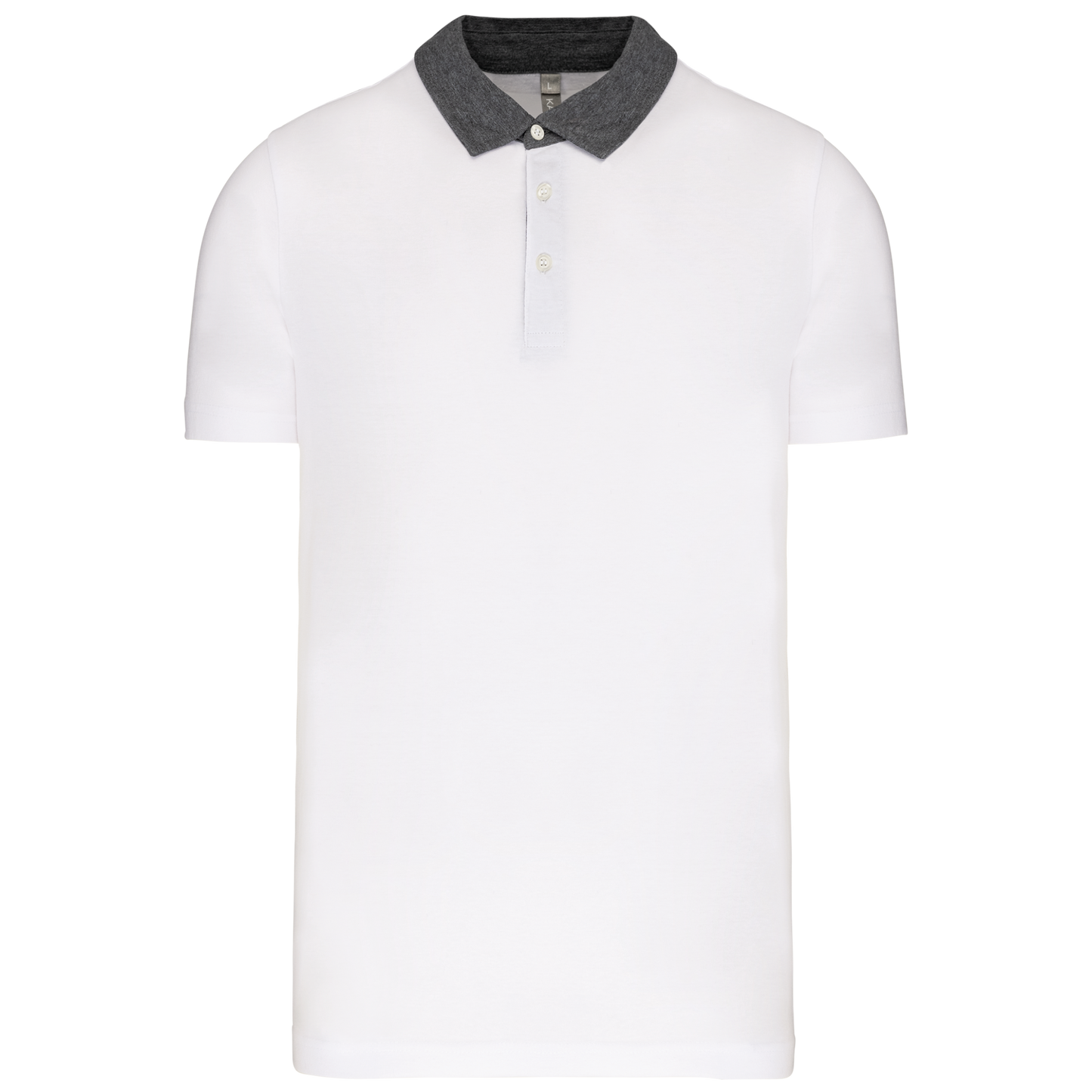 GDTXK260 White / Dark Grey Heather FACE