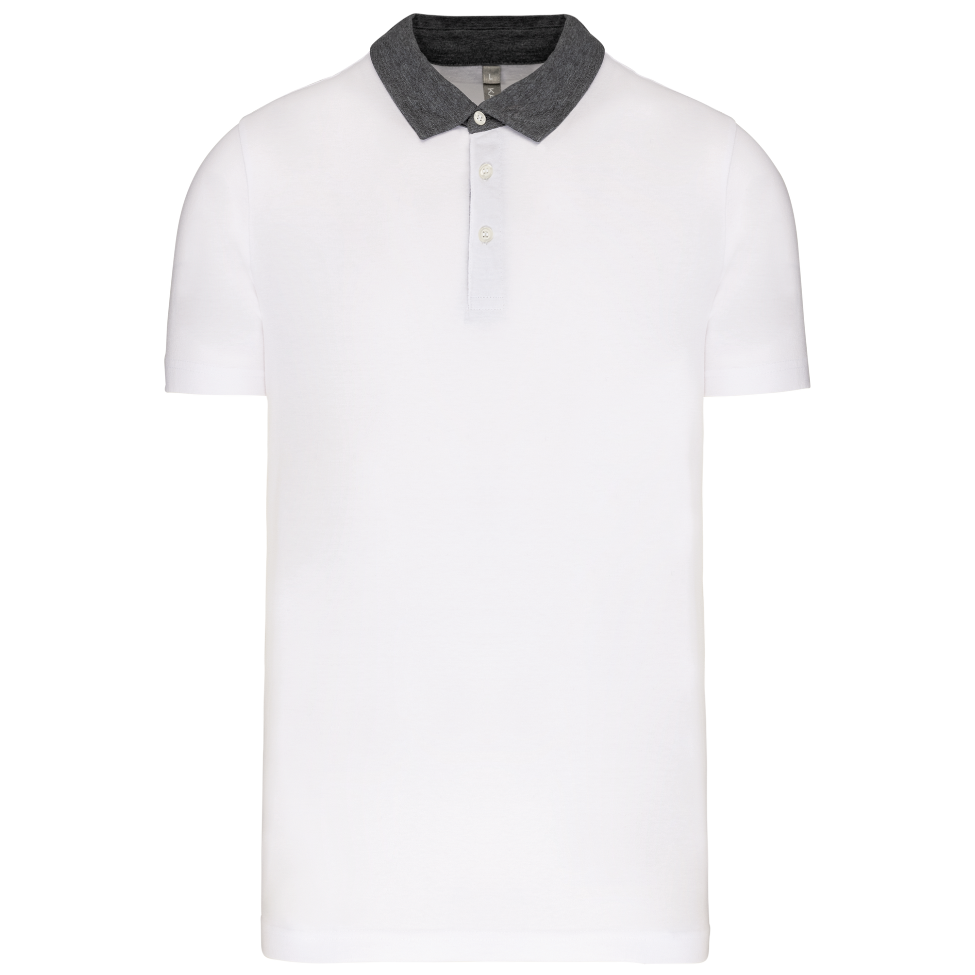 GDTXK260 White / Dark Grey Heather FACE