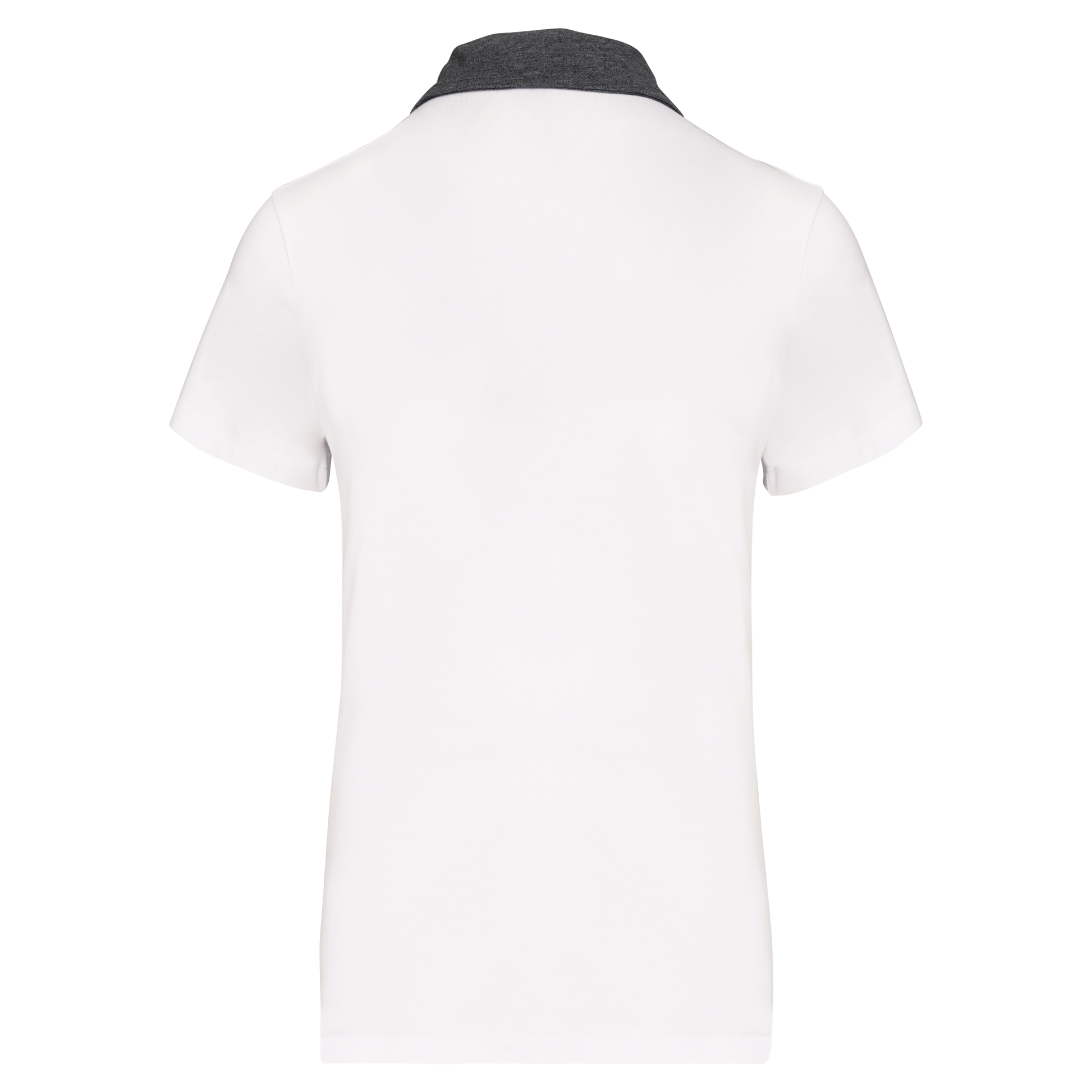GDTXK261 White / Dark Grey Heather BACK