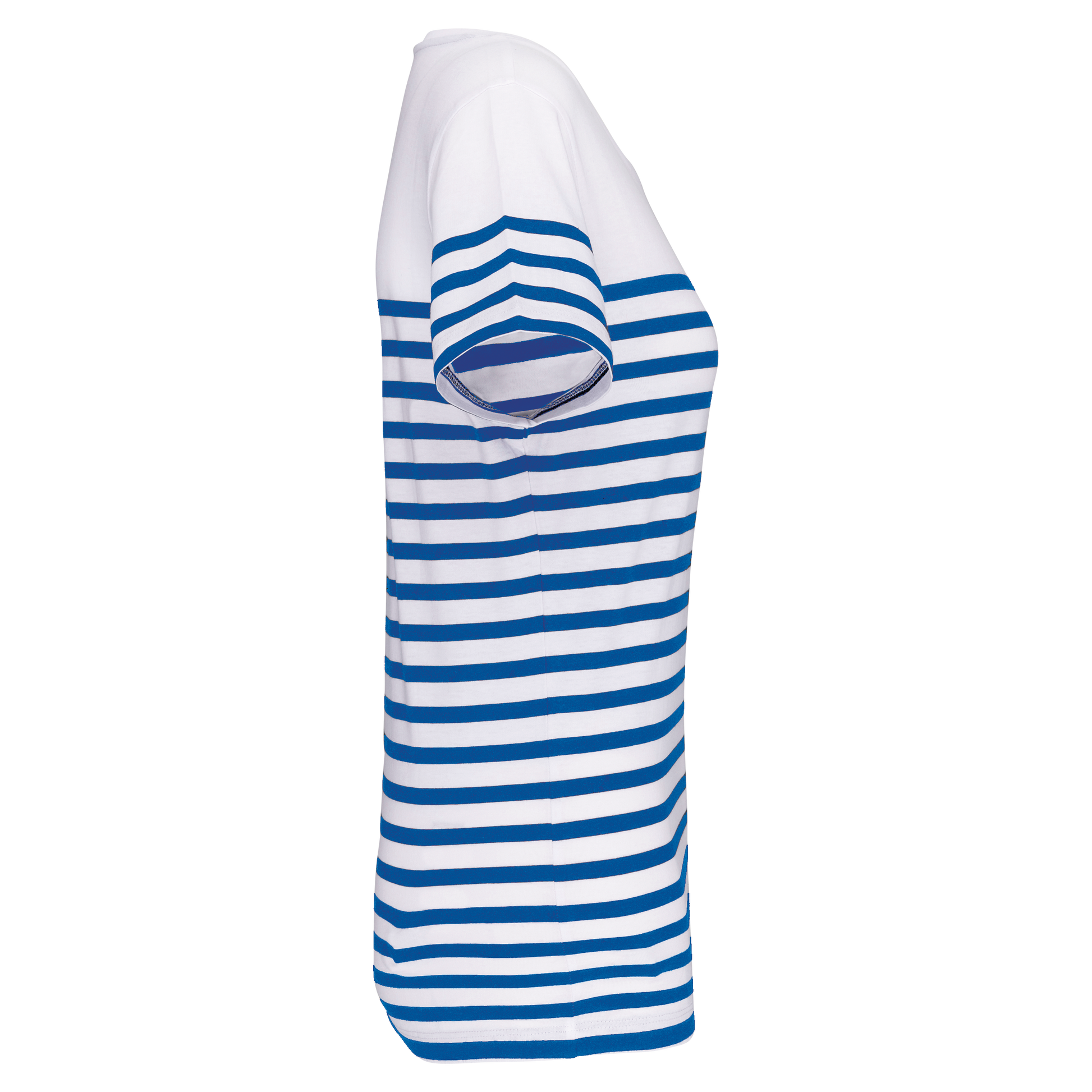GDTXK3034 White / Royal Blue Stripe SIDE