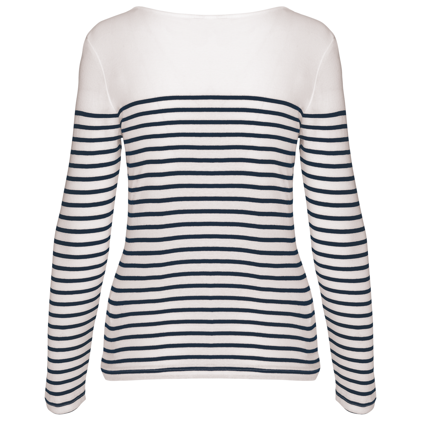 GDTXK386 White / Navy Stripes BACK