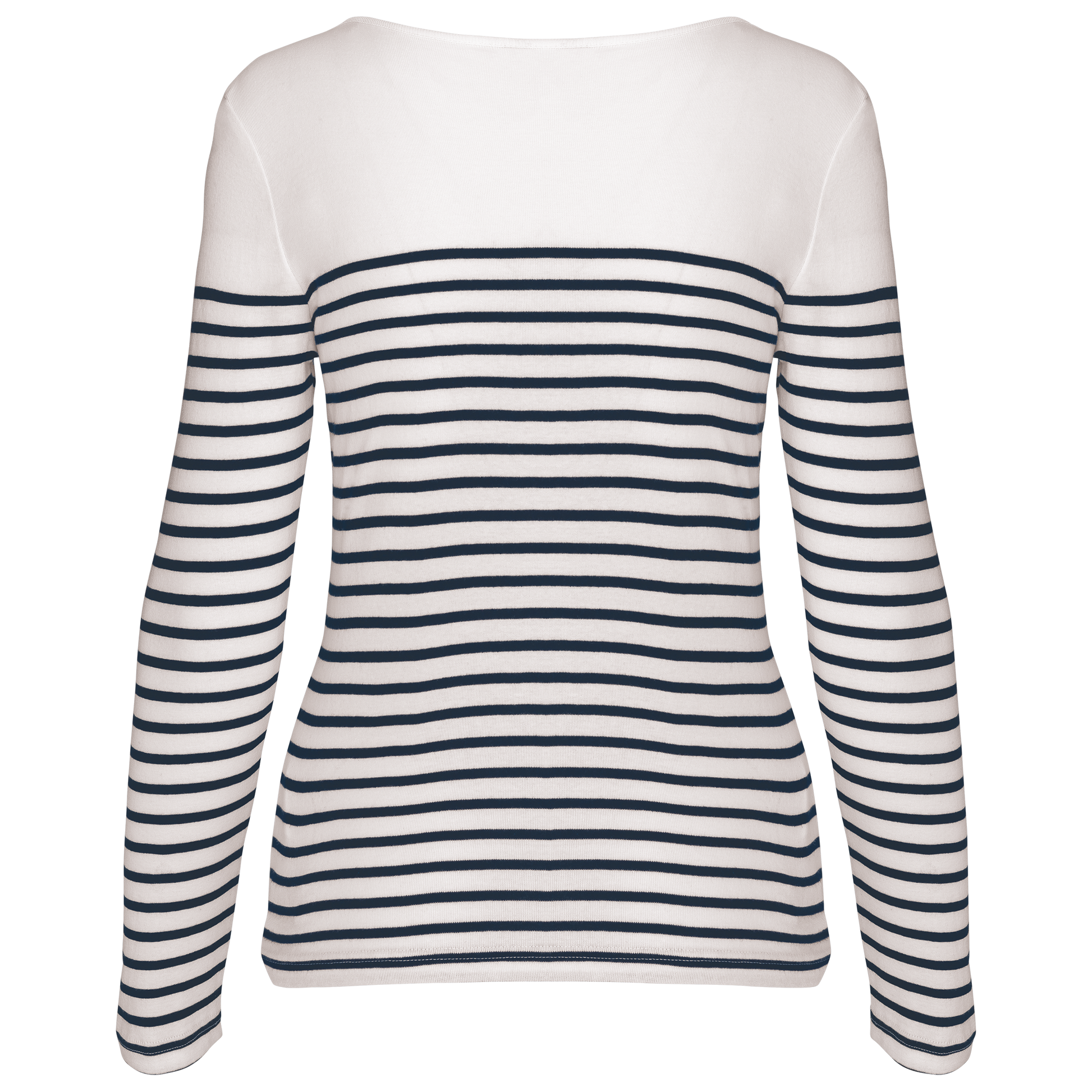 GDTXK386 White / Navy Stripes BACK