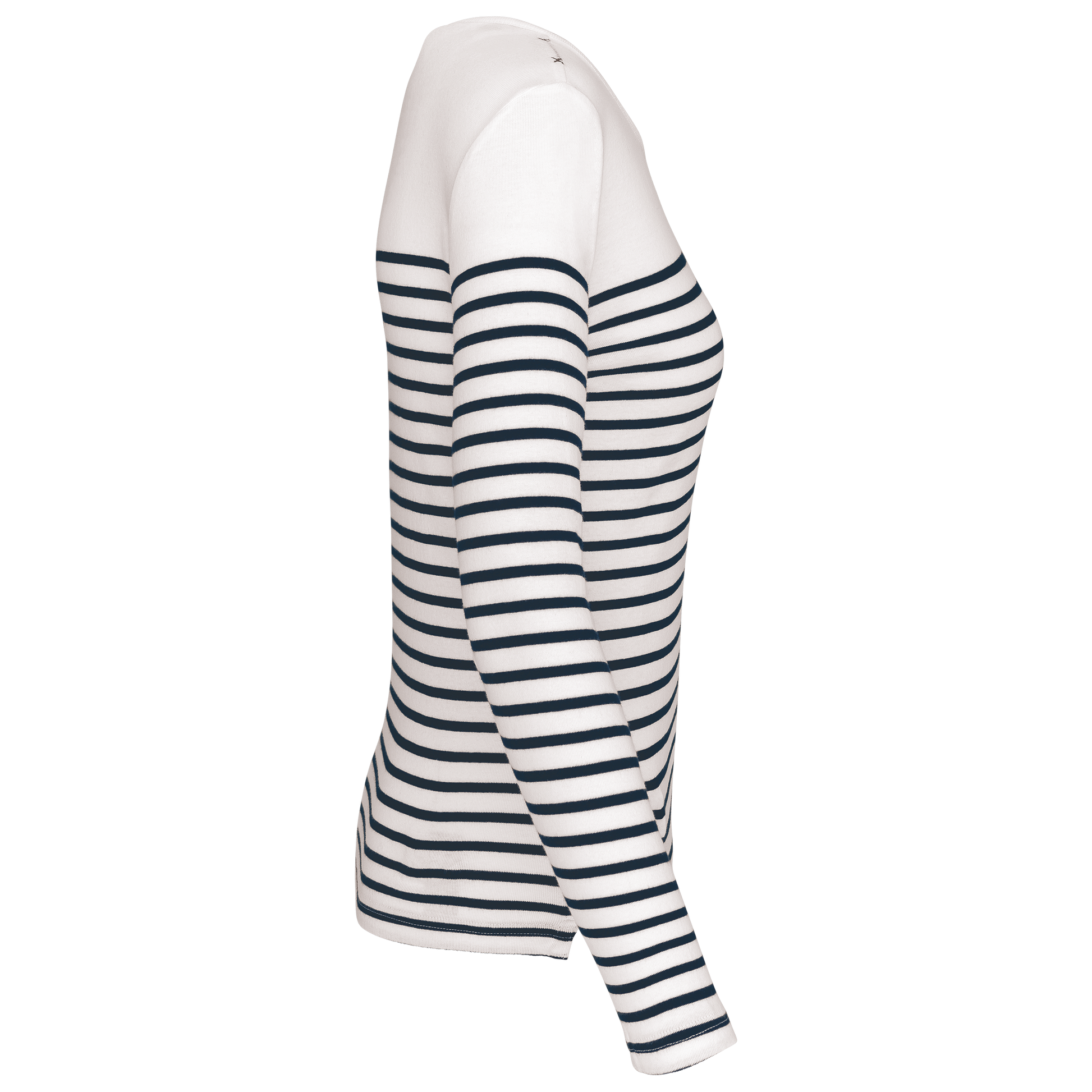 GDTXK386 White / Navy Stripes SIDE