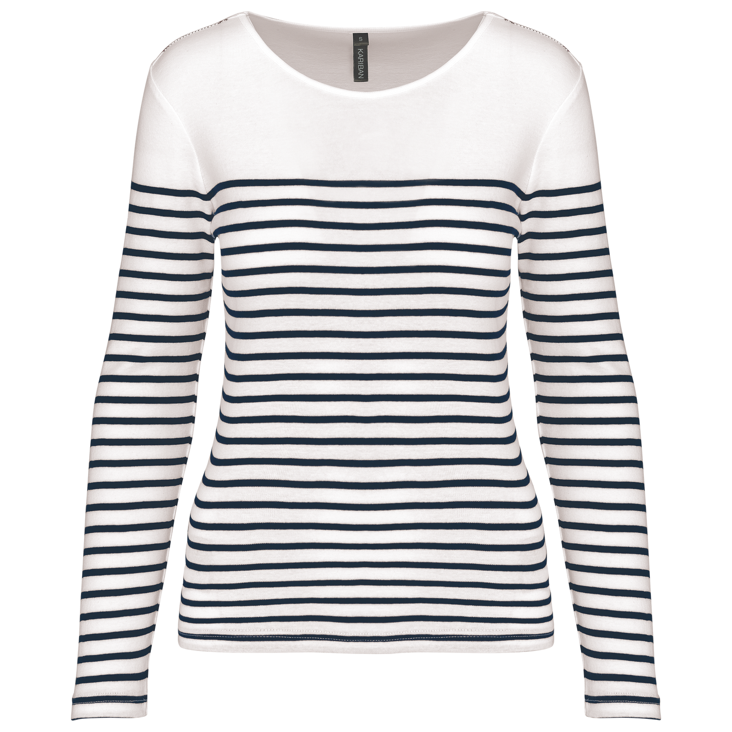 GDTXK386 White / Navy Stripes FACE
