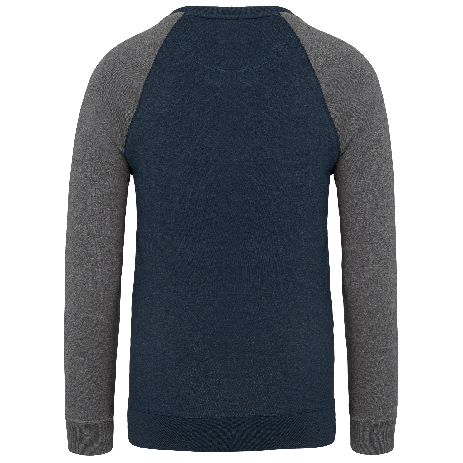 GDTXK491 French Navy Heather / Grey Heather BACK