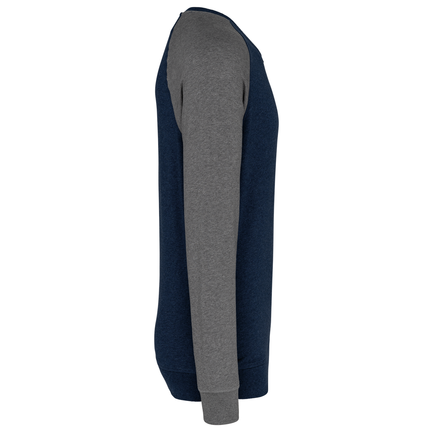 GDTXK491 French Navy Heather / Grey Heather SIDE