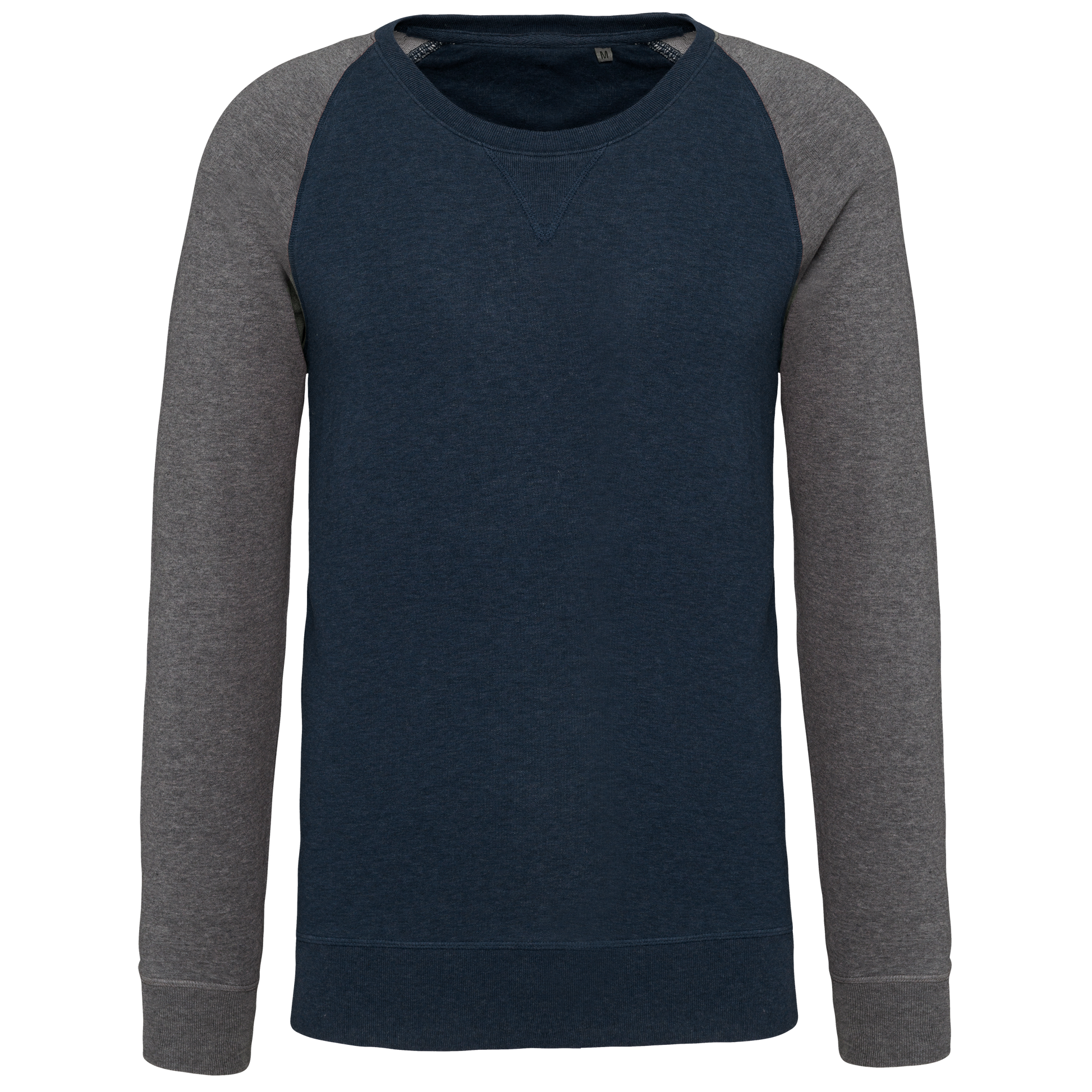 GDTXK491 French Navy Heather / Grey Heather FACE