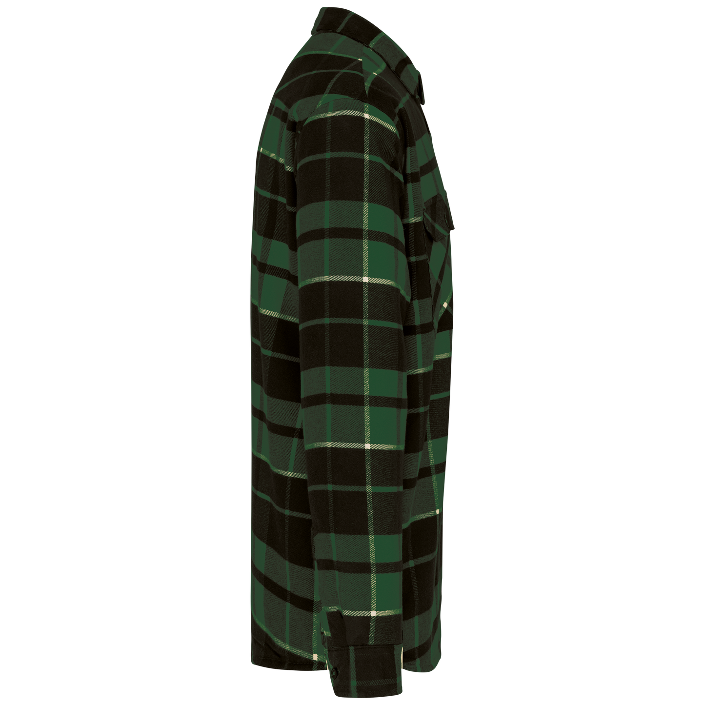 GDTXK579 Forest Green / Black Checked SIDE