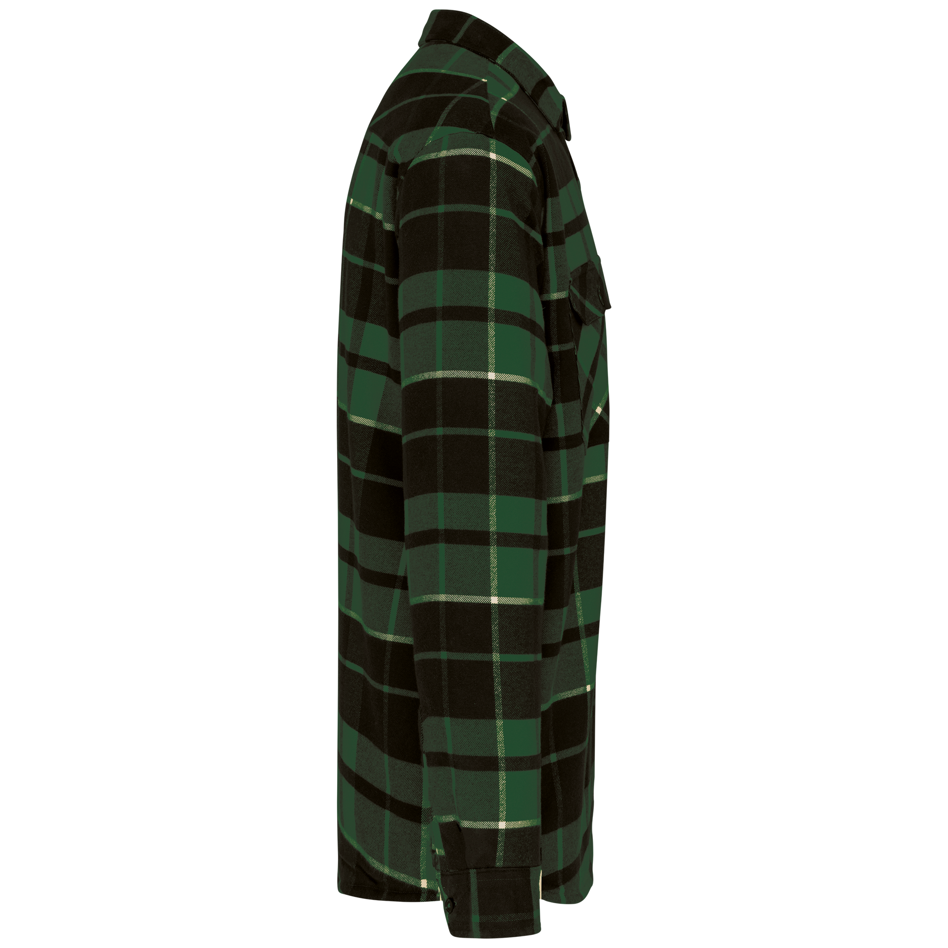 GDTXK579 Forest Green / Black Checked SIDE