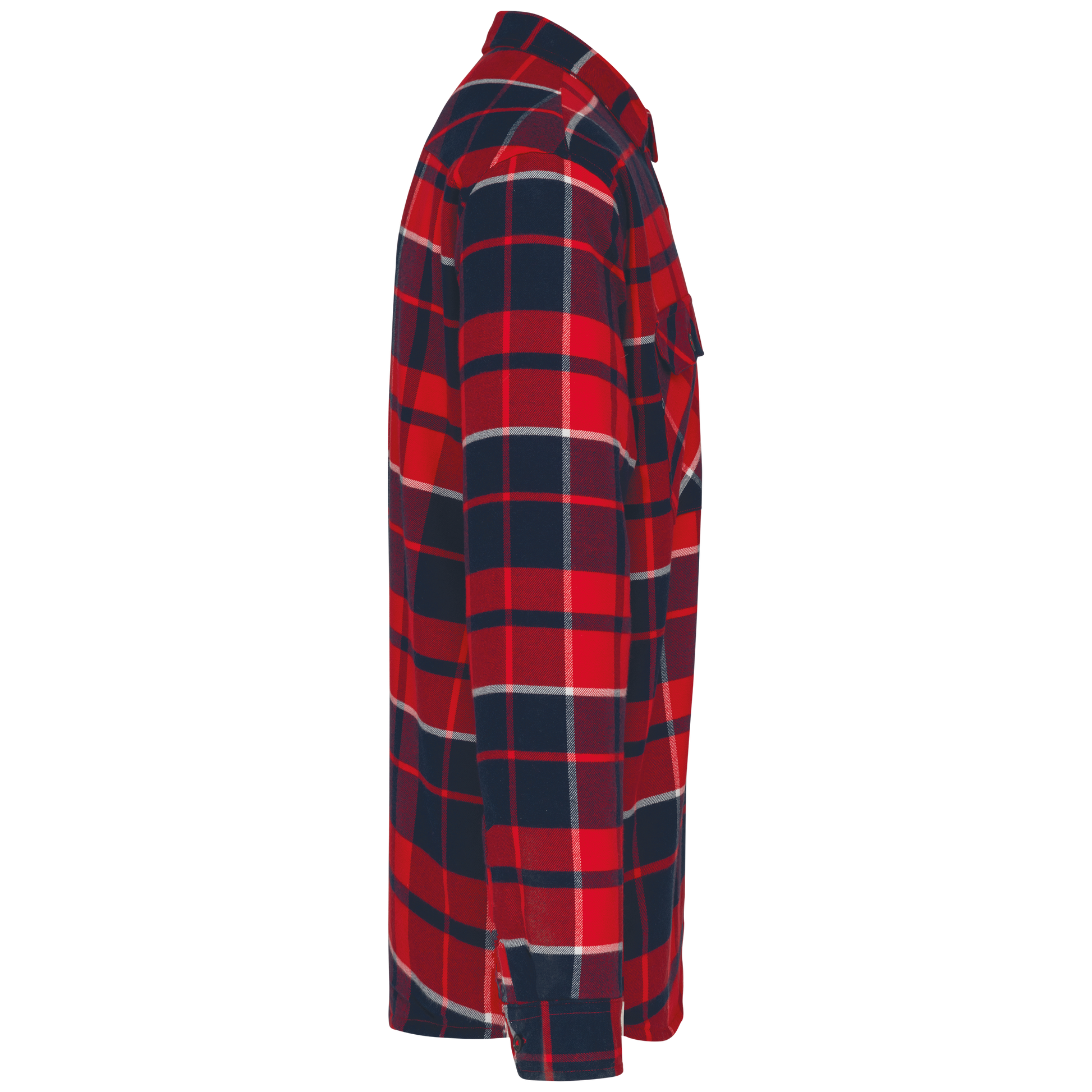 GDTXK579 Red / Navy checked SIDE