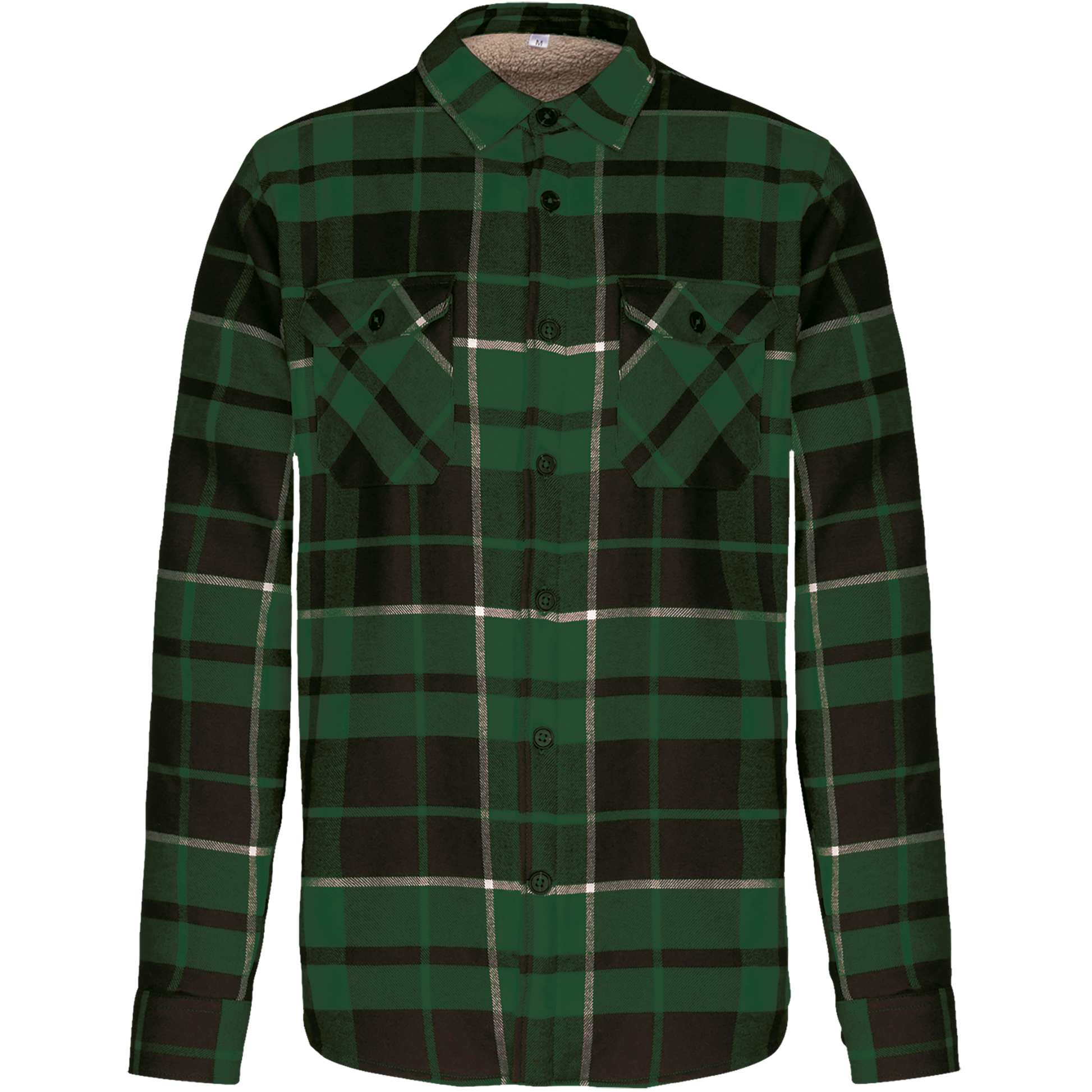 GDTXK579 Forest Green / Black Checked FACE
