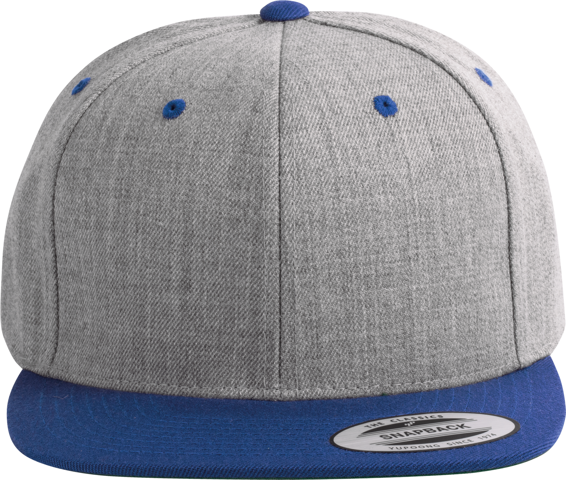 GDTXKP910 Heather Grey / Royal Blue FACE CAP