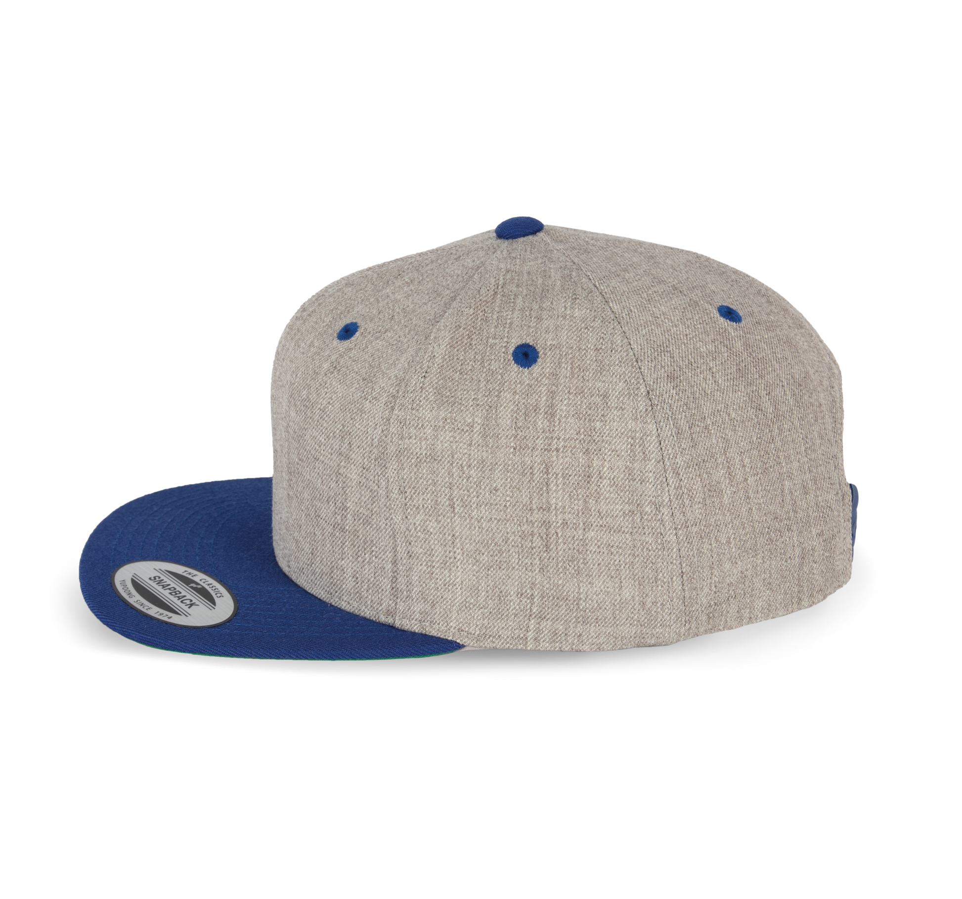 GDTXKP910 Heather Grey / Royal Blue SIDE
