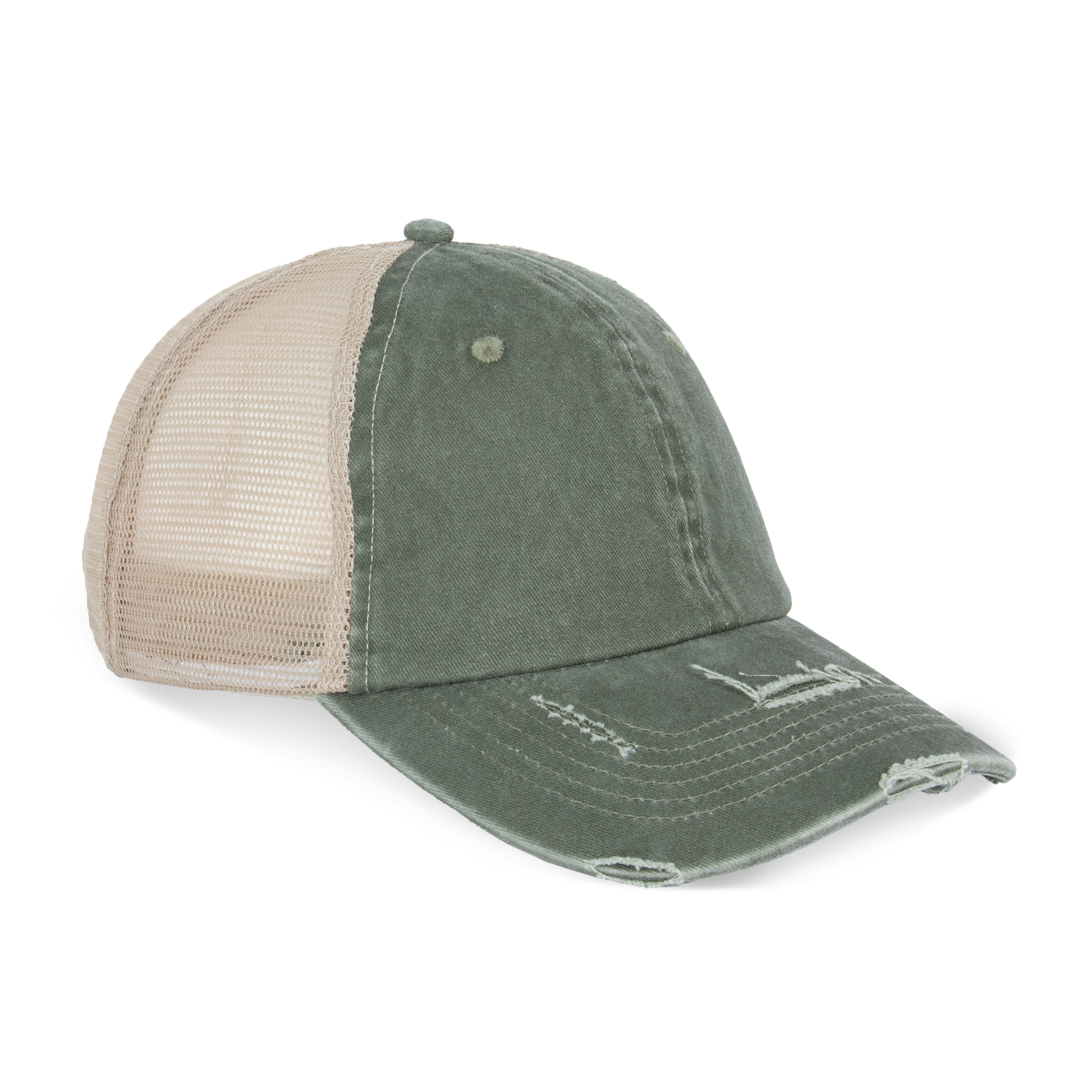 GDTXNS027 Washed Organic Khaki / Beige FACE SIDE