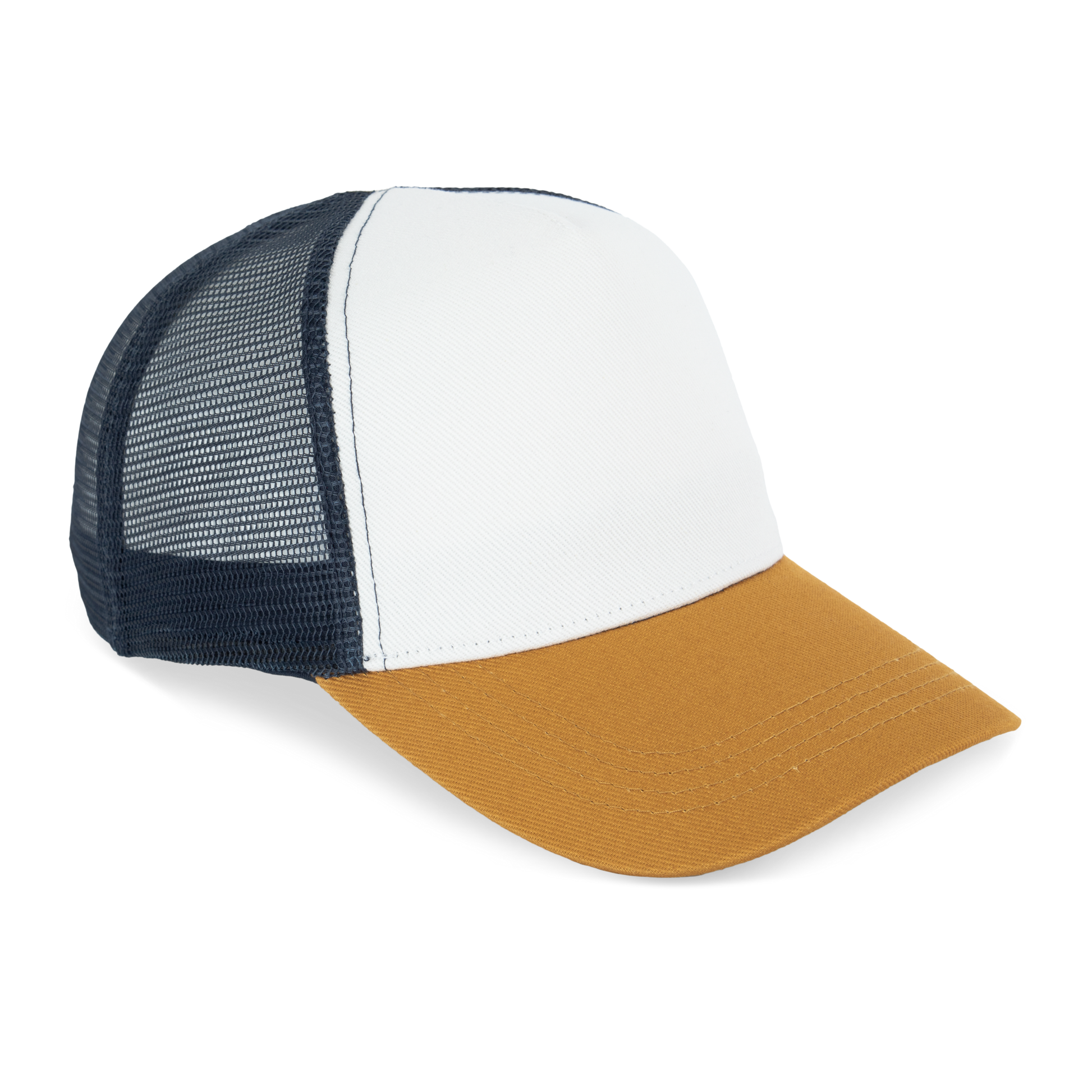 GDTXNS035 Ivory / Curcuma / Navy Blue FACE SIDE
