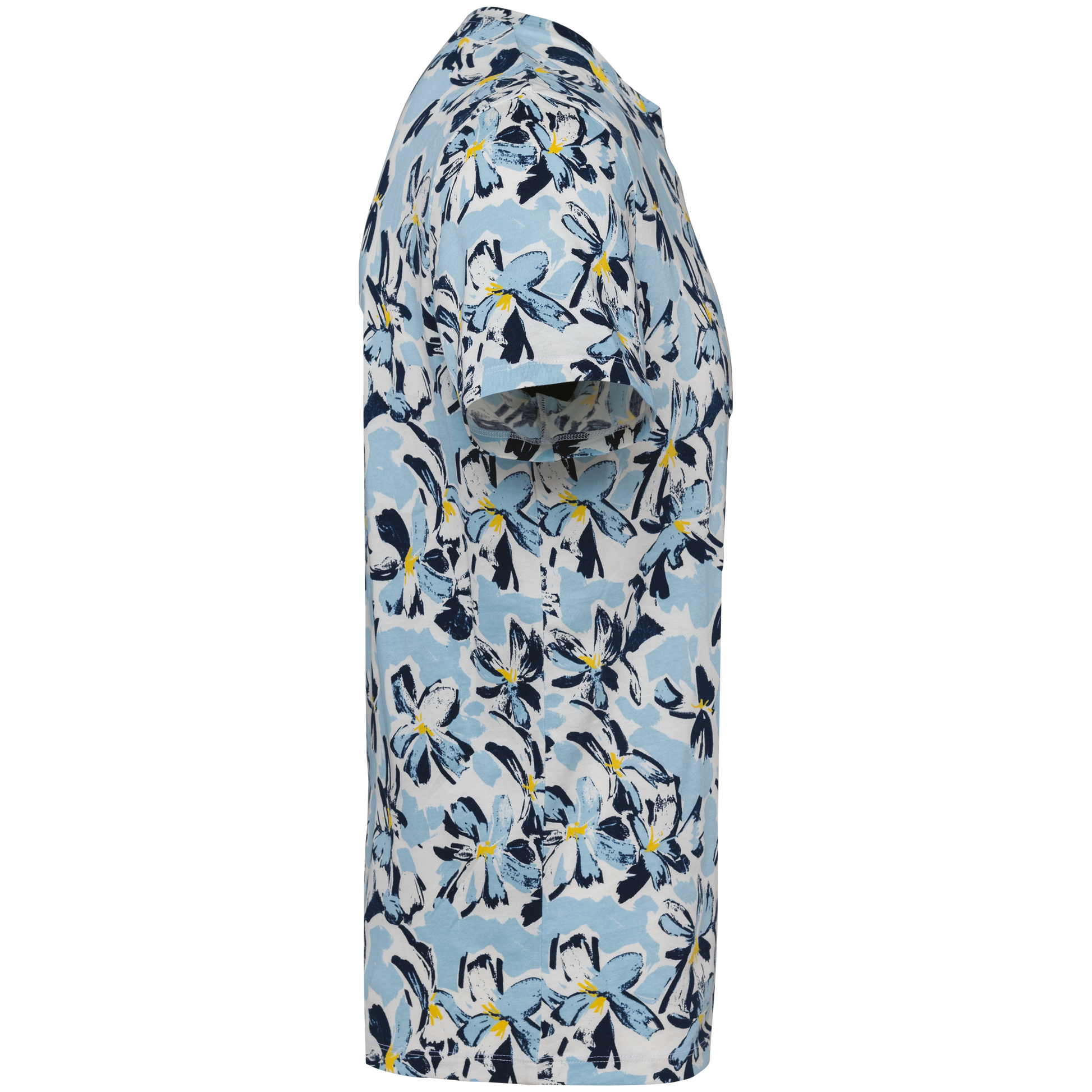 GDTXNS350 Ivory Floral Blue SIDE