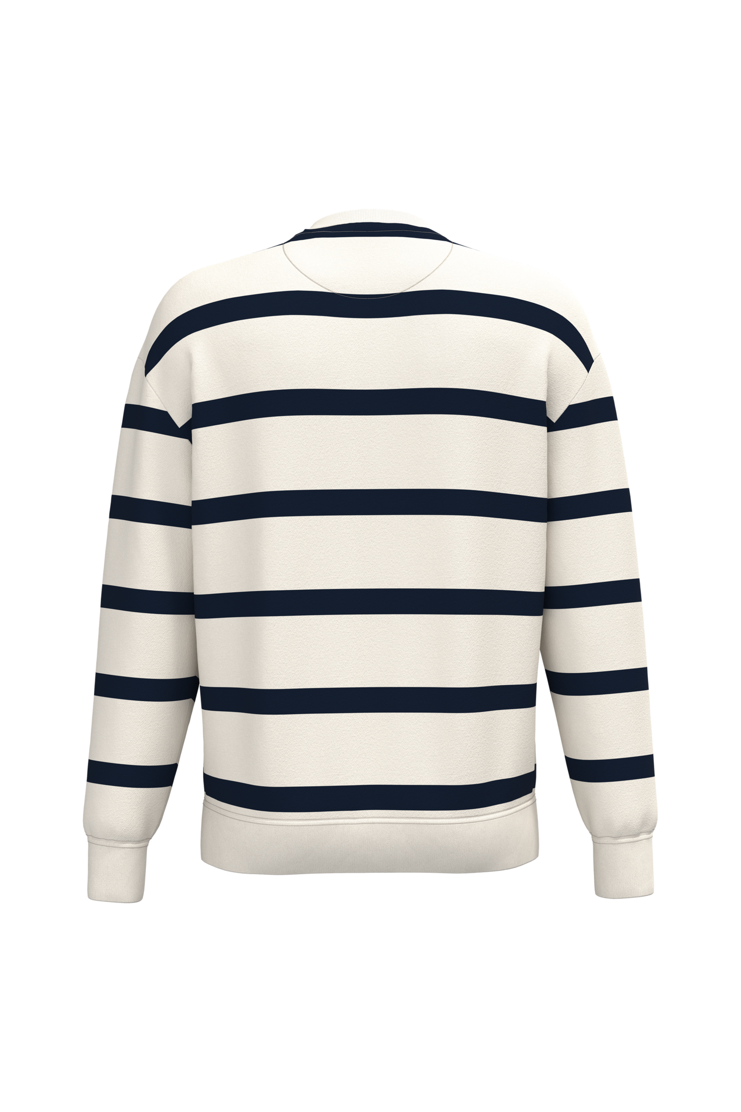 GDTXNS450 Ivory/ Navy blue stripes BACK