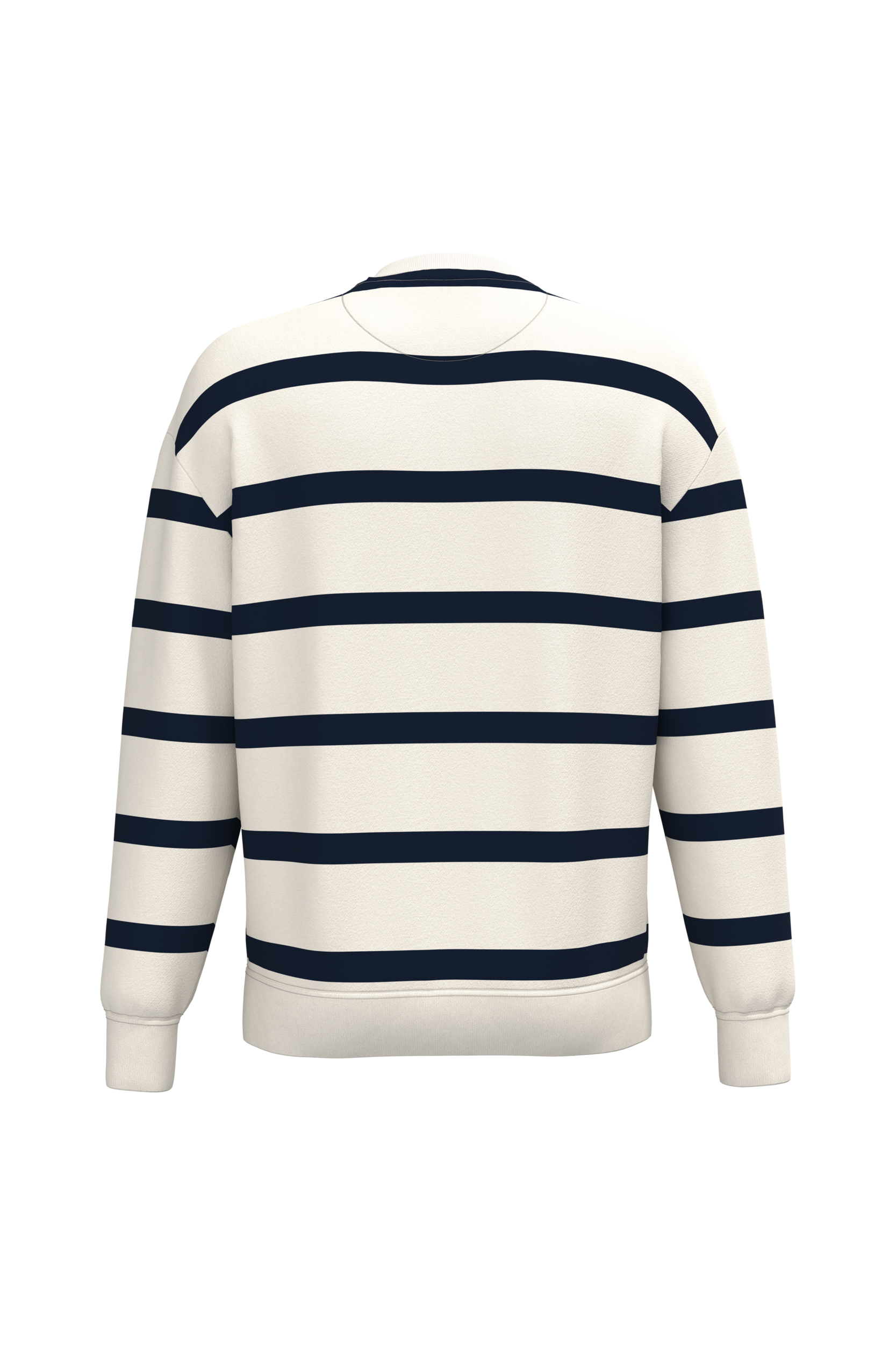 GDTXNS450 Ivory/ Navy blue stripes BACK