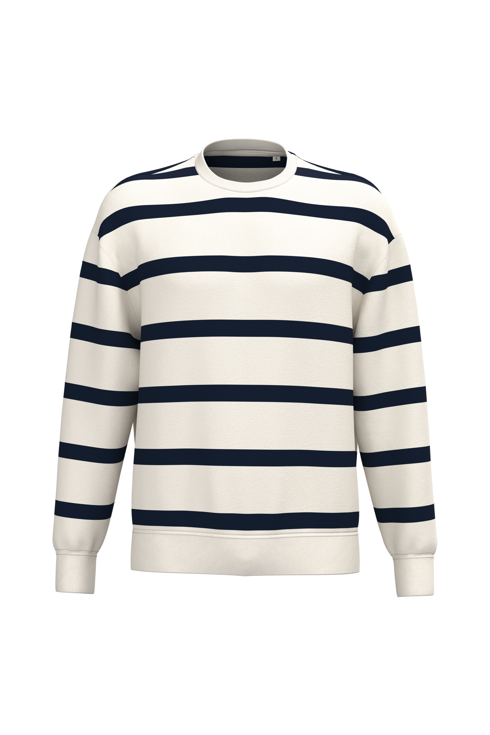 GDTXNS450 Ivory/ Navy blue stripes FACE