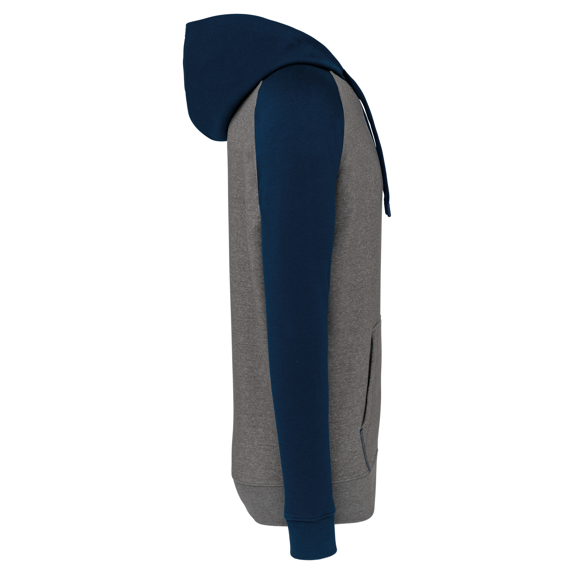 GDTXPA369 Grey Heather / Sporty Navy SIDE